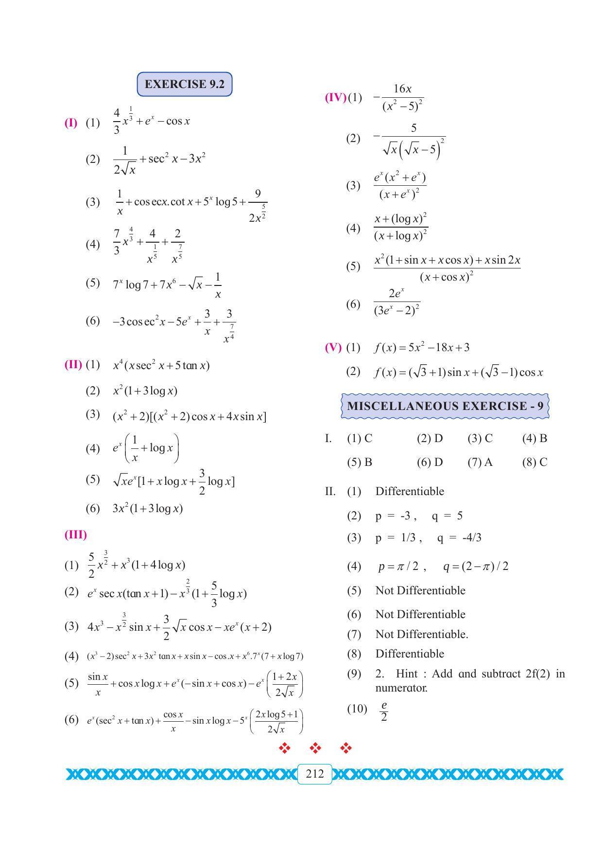 Maharashtra Board Class 11 Maths Textbook - Page 222