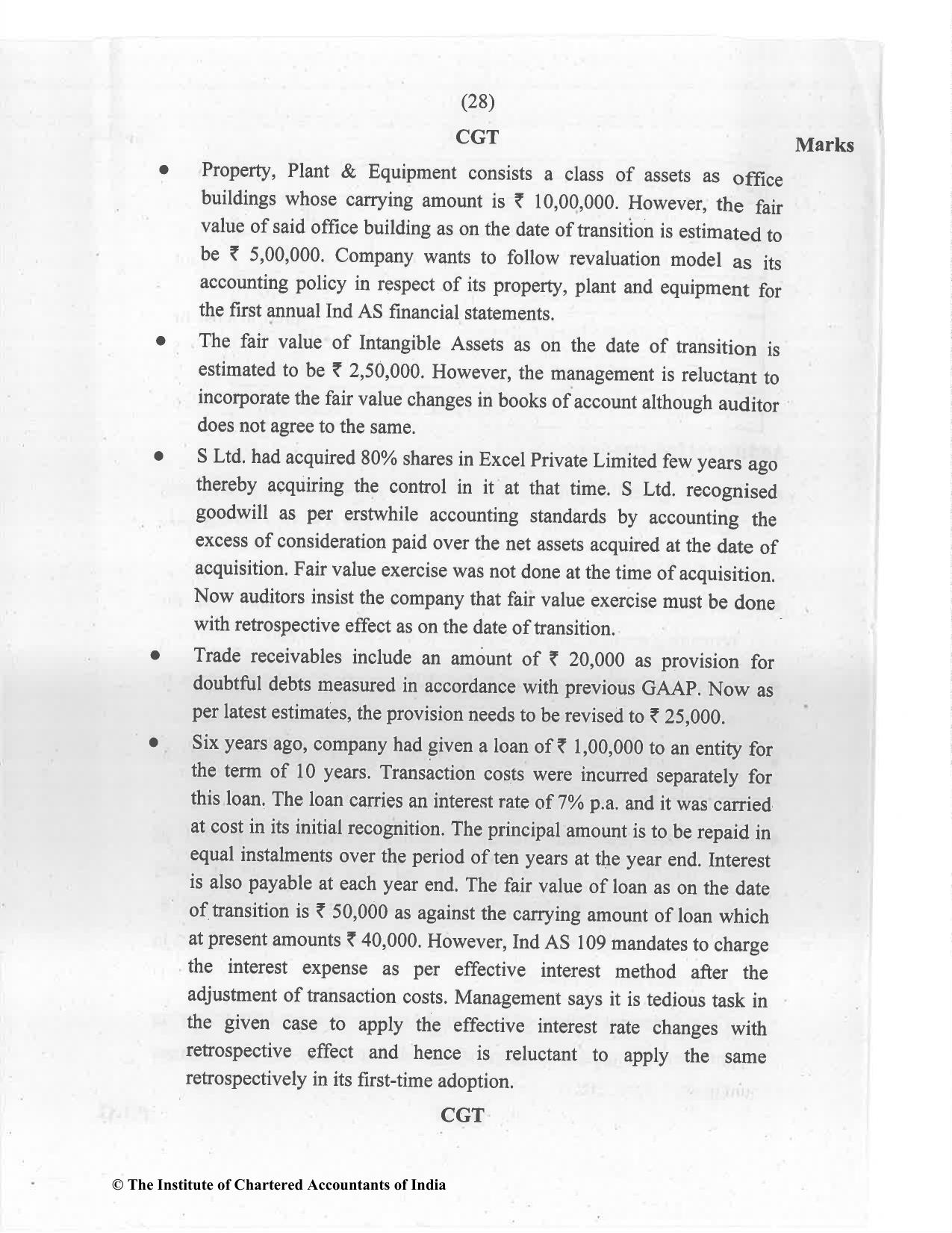 CA Final Jul 2021 Question Paper - Paper 6F – Multidisciplinary Case Study - Page 28