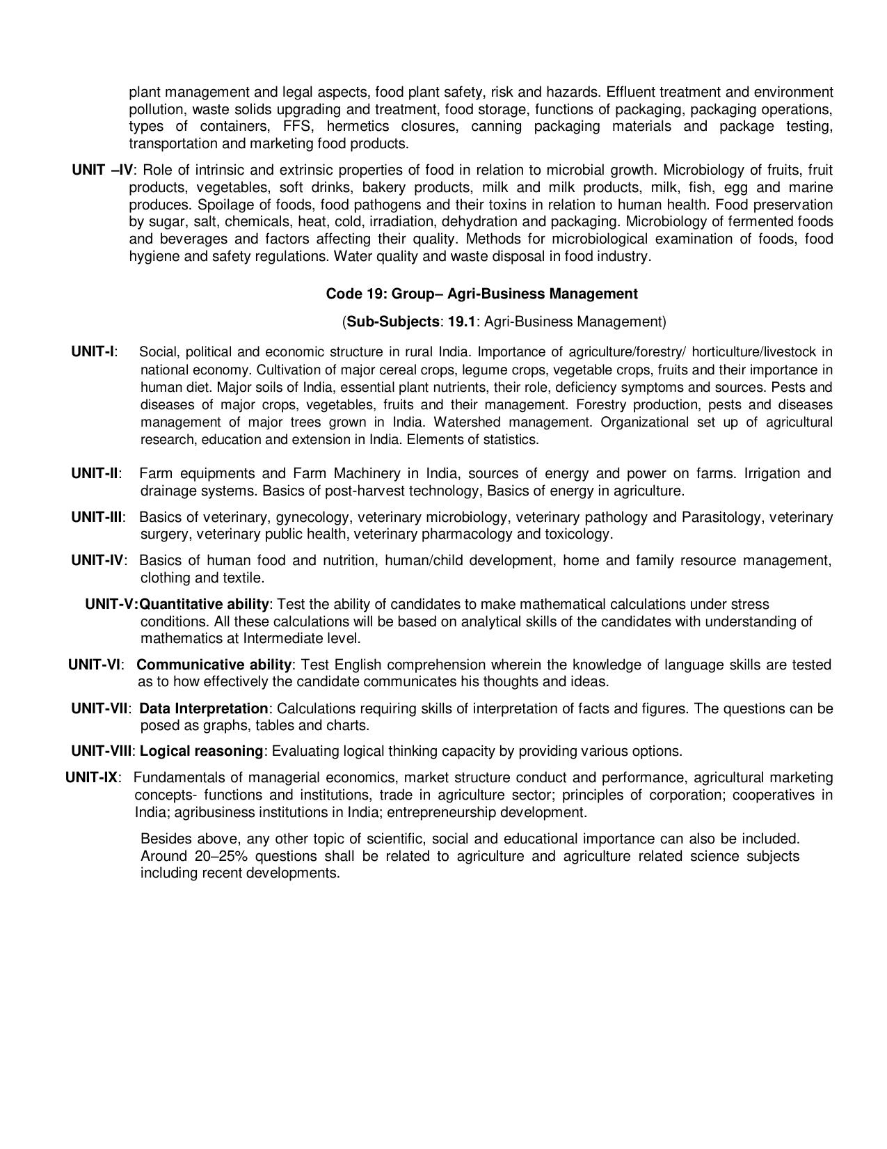 ICAR AIEEA PG 2025 Syllabus - Page 13