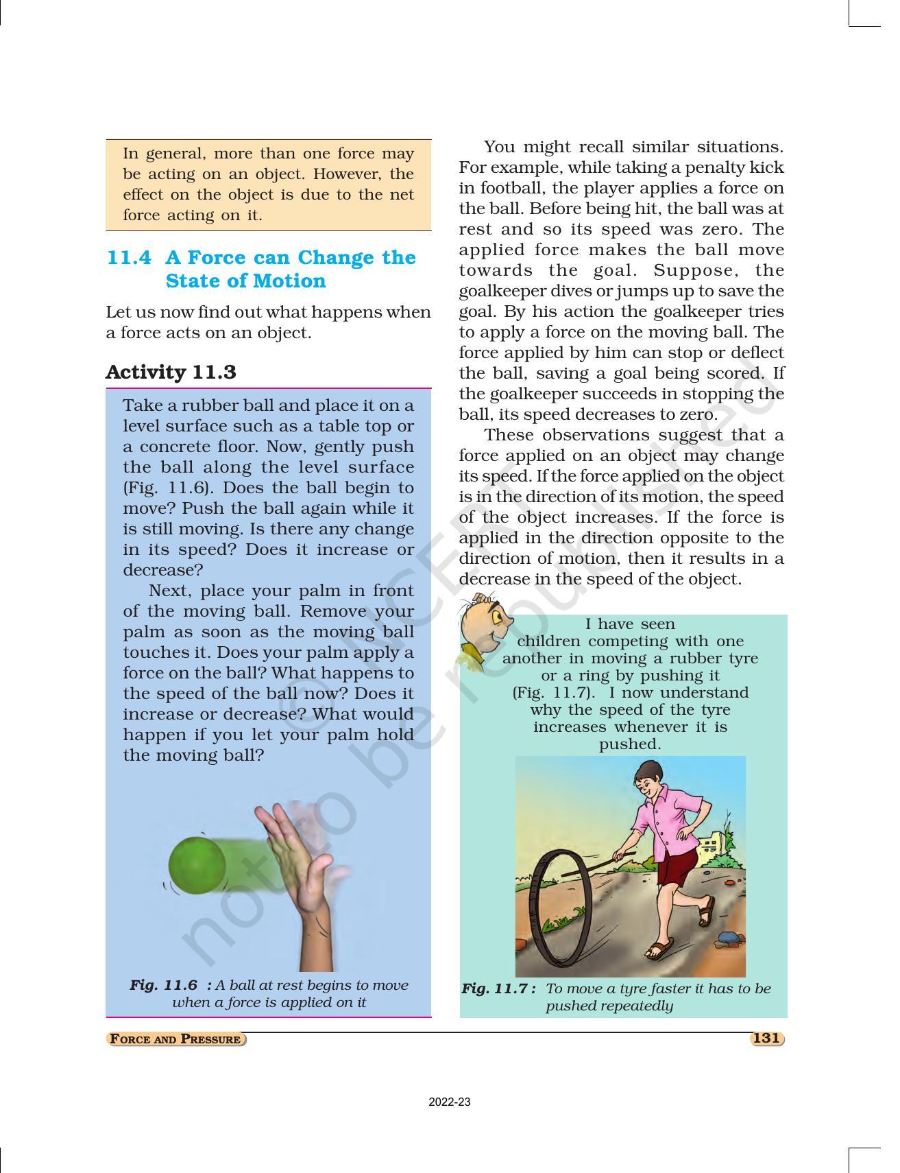 NCERT Book for Class 8 Science Chapter 11 Force and Pressure - Page 5