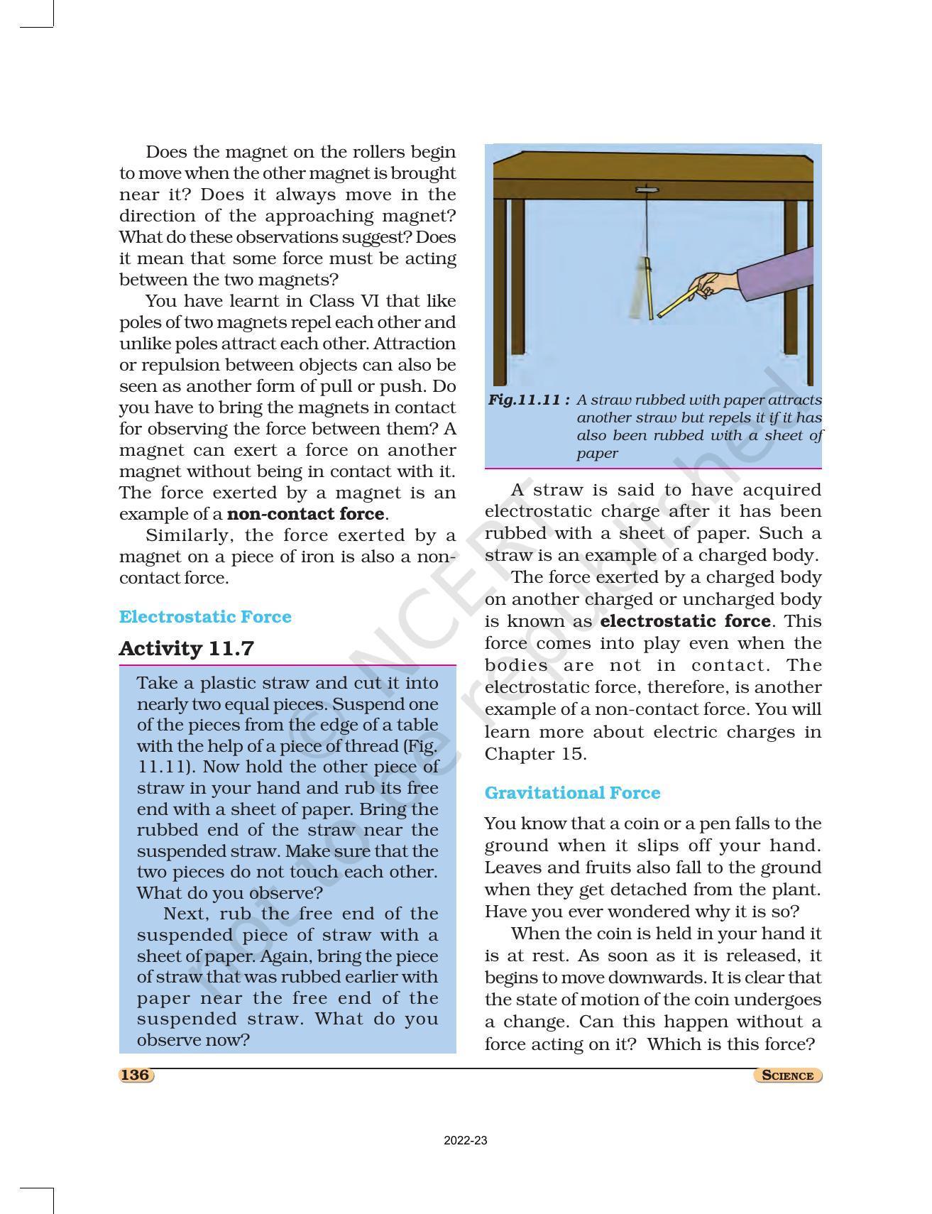NCERT Book for Class 8 Science Chapter 11 Force and Pressure - Page 10