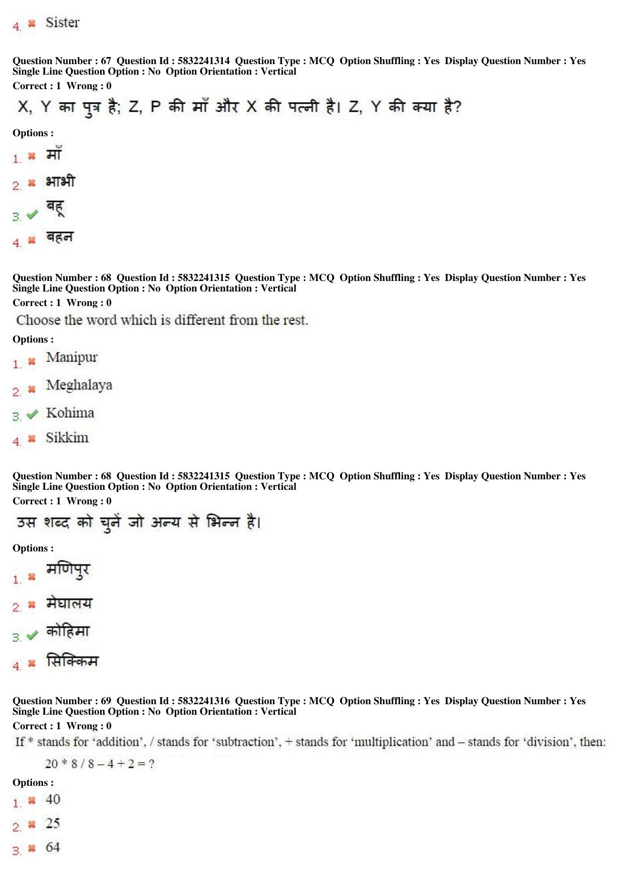 MP CPCT 21st May 2017 CPCT Question Paper Shift 1 - Page 42