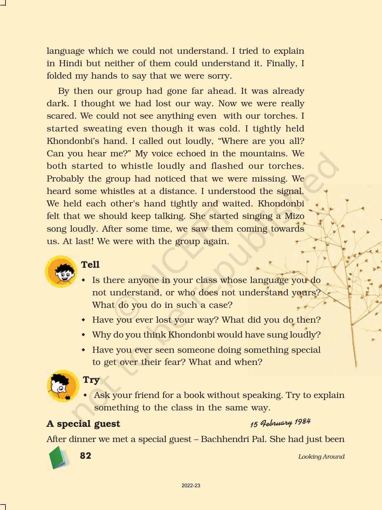 NCERT Book for Class 5 EVS Chapter 9 Up You Go! - Page 7