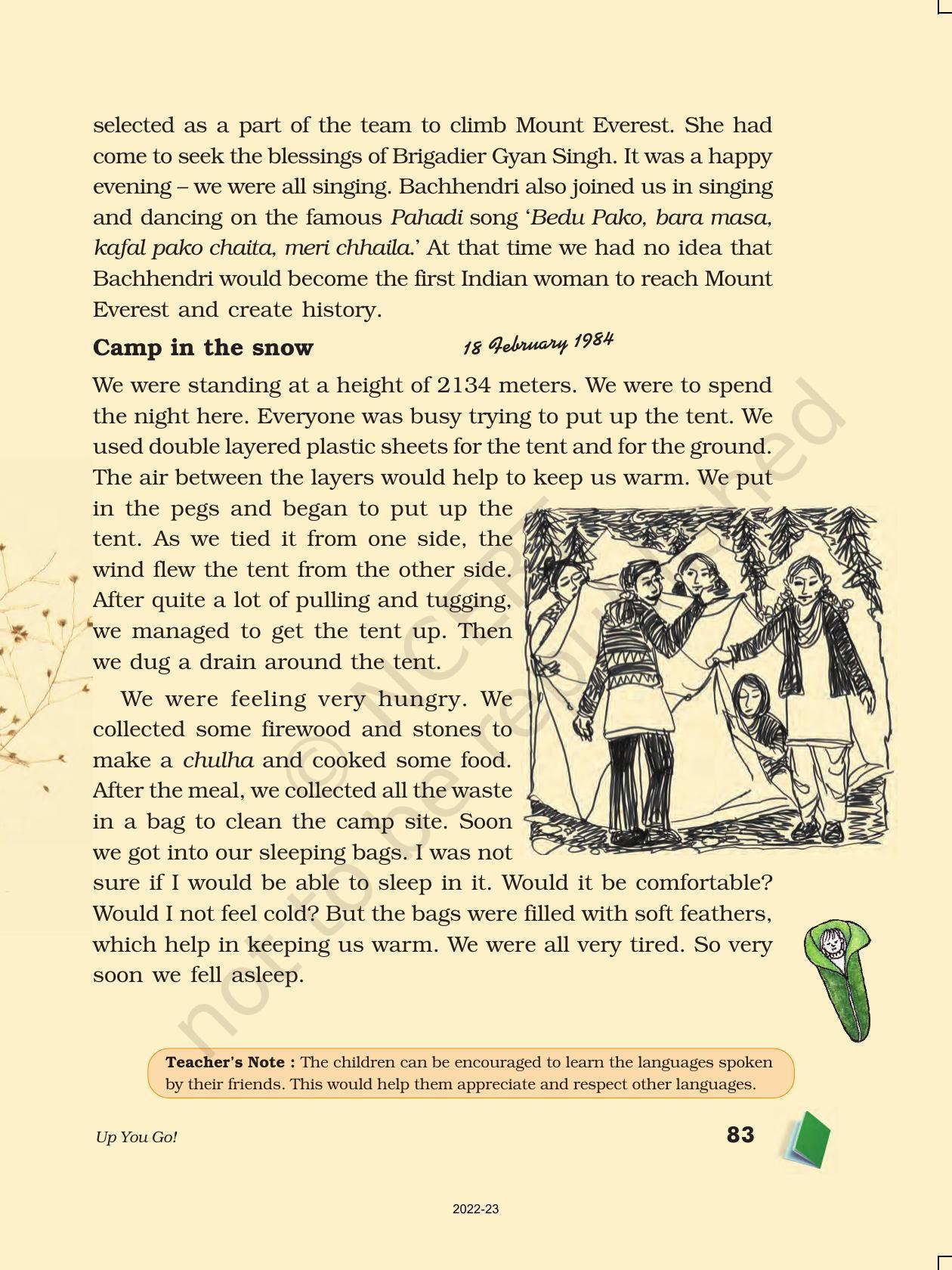 NCERT Book for Class 5 EVS Chapter 9 Up You Go! - Page 8