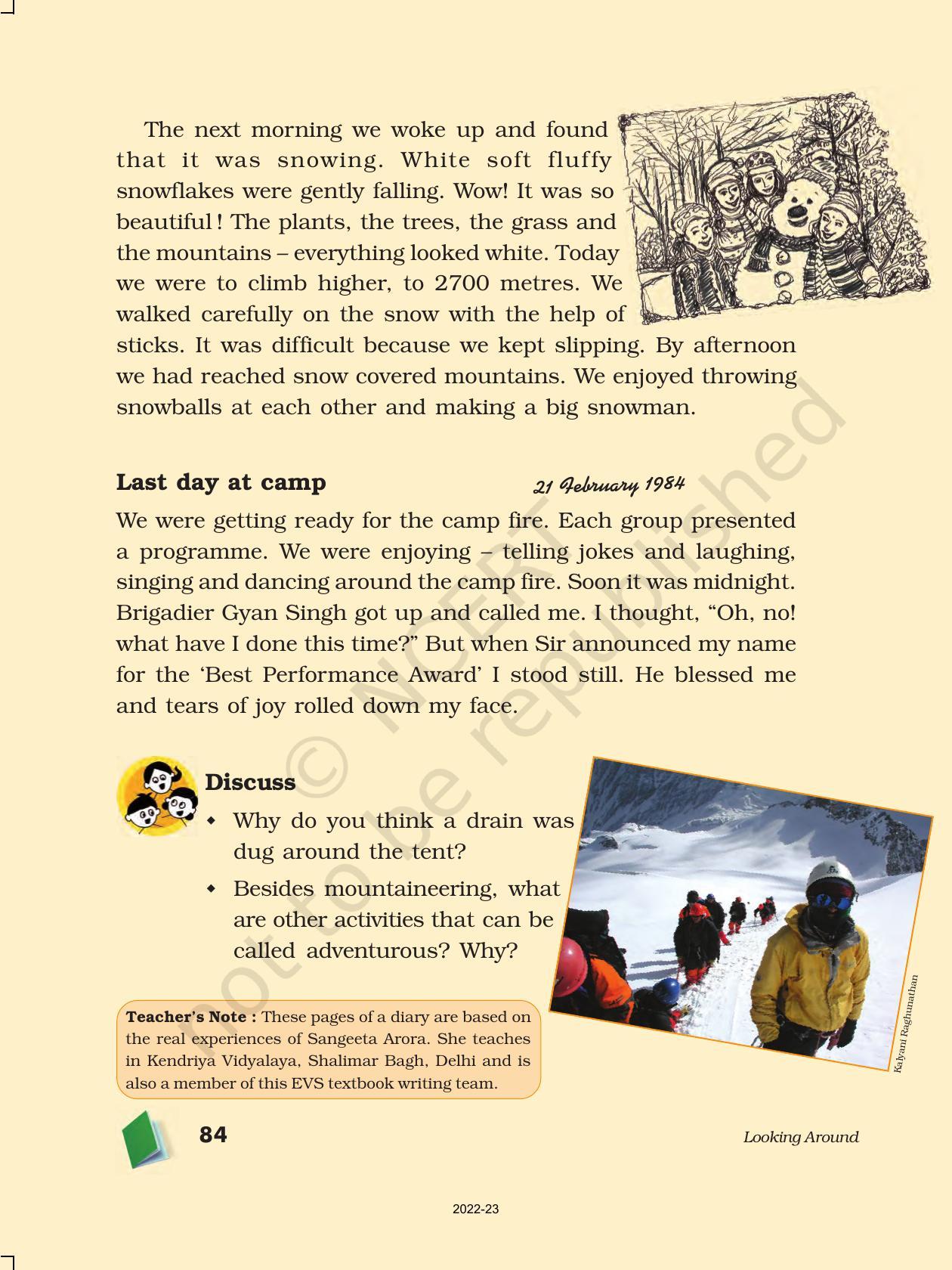 NCERT Book for Class 5 EVS Chapter 9 Up You Go! - Page 9