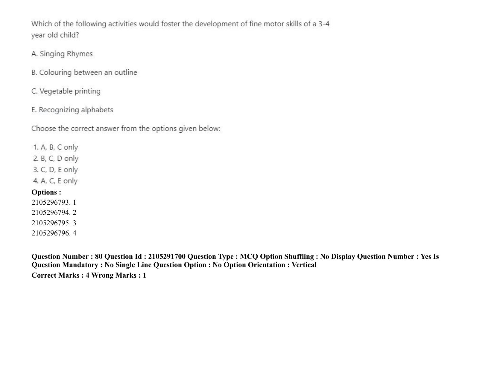 ICAR AIEEA PG 2020 HOME SCIENCE Question Paper - Page 43