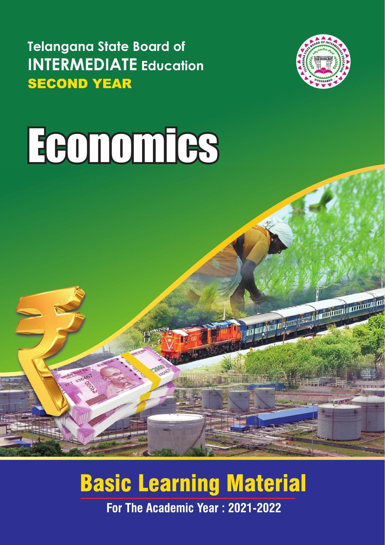 TS SCERT Inter 2nd Year Economics II yr EM Path 1 (Telugu Medium) Text Book - Page 1