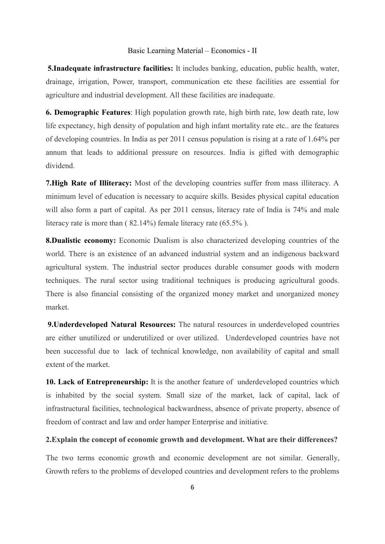 TS SCERT Inter 2nd Year Economics II yr EM Path 1 (Telugu Medium) Text Book - Page 7