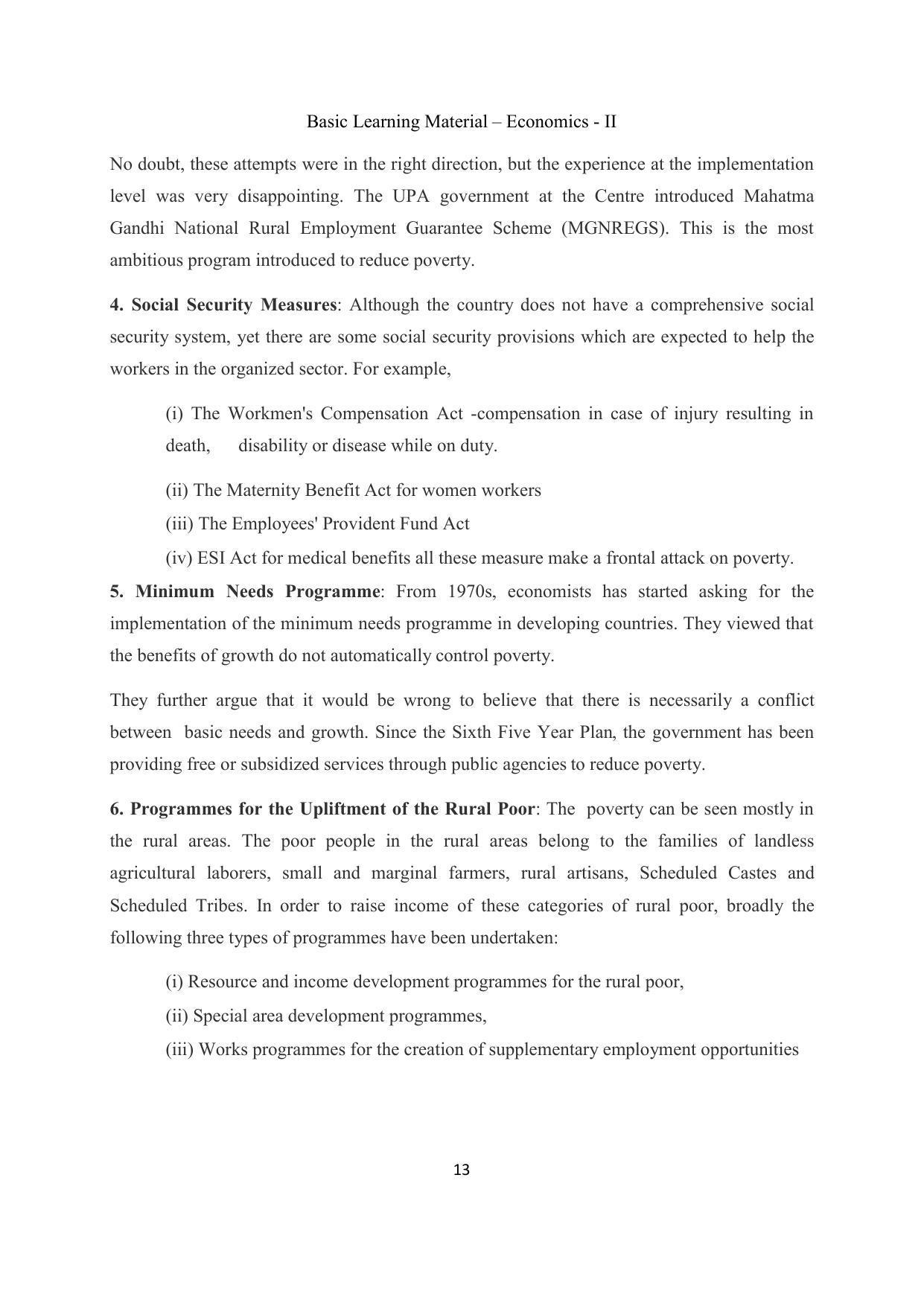 TS SCERT Inter 2nd Year Economics II yr EM Path 1 (Telugu Medium) Text Book - Page 14