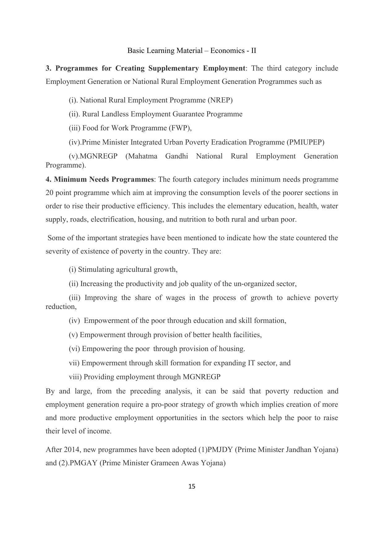 TS SCERT Inter 2nd Year Economics II yr EM Path 1 (Telugu Medium) Text Book - Page 16