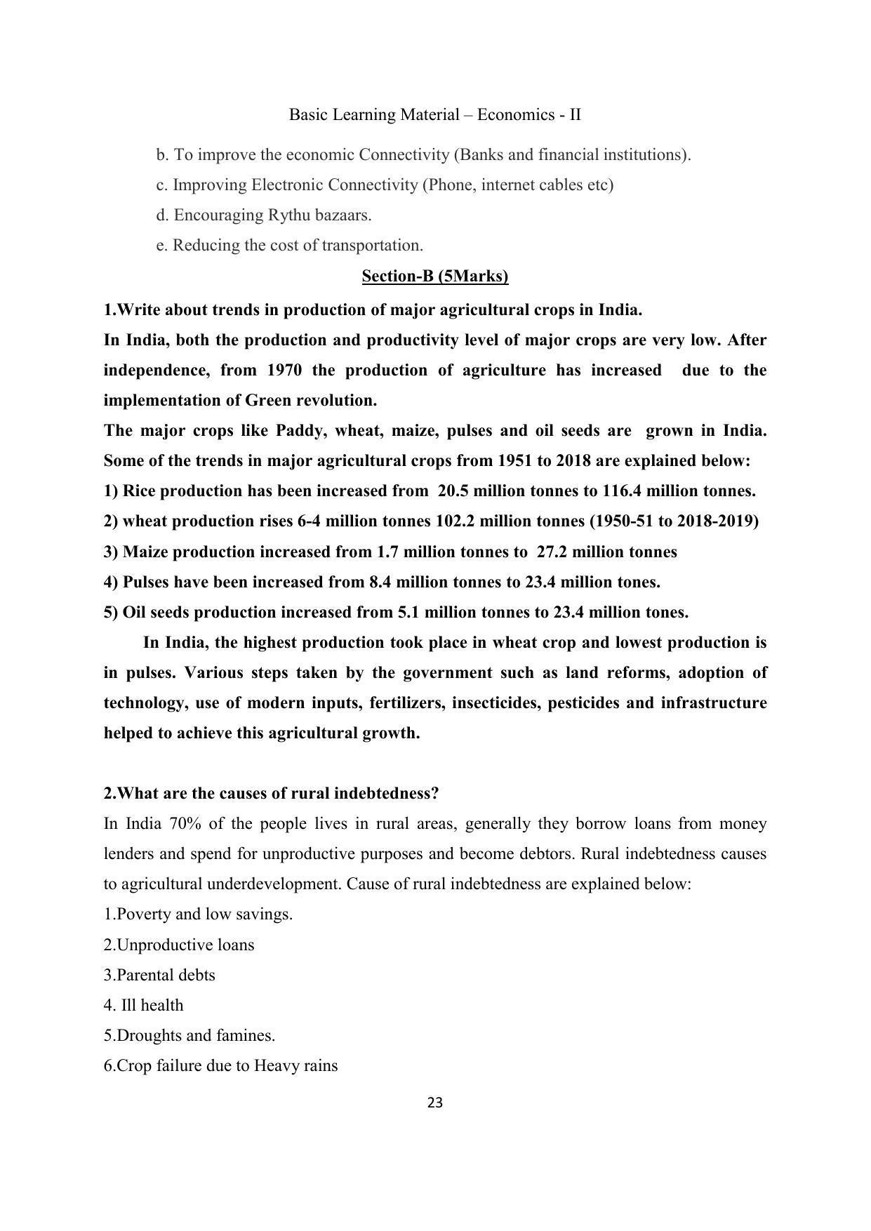 TS SCERT Inter 2nd Year Economics II yr EM Path 1 (Telugu Medium) Text Book - Page 24