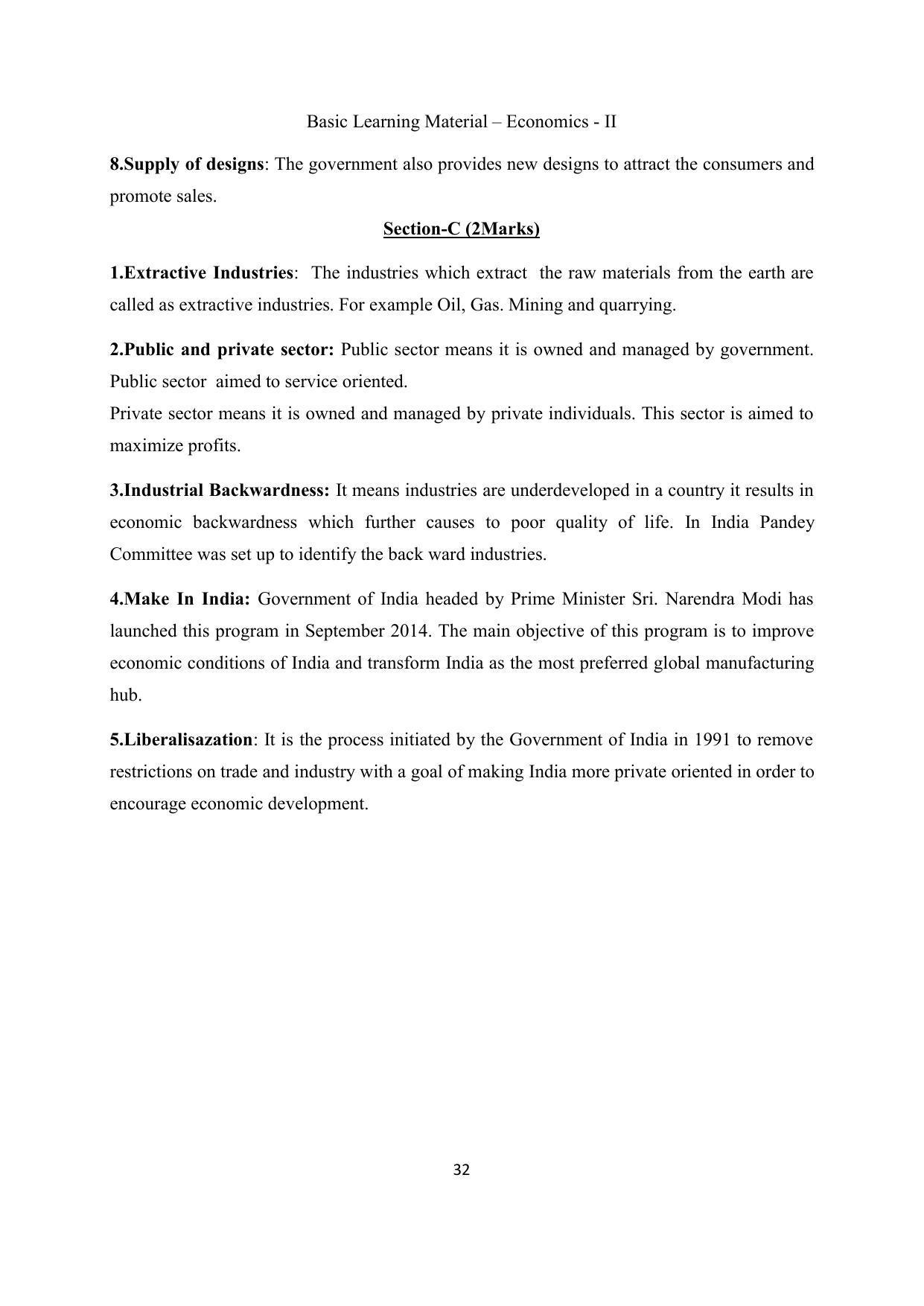 TS SCERT Inter 2nd Year Economics II yr EM Path 1 (Telugu Medium) Text Book - Page 33