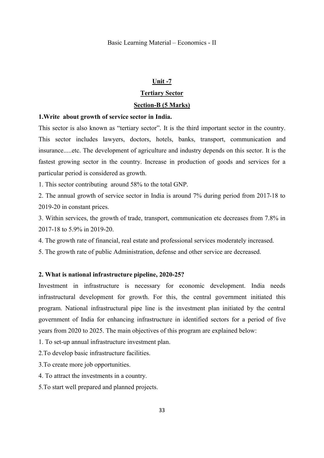 TS SCERT Inter 2nd Year Economics II yr EM Path 1 (Telugu Medium) Text Book - Page 34