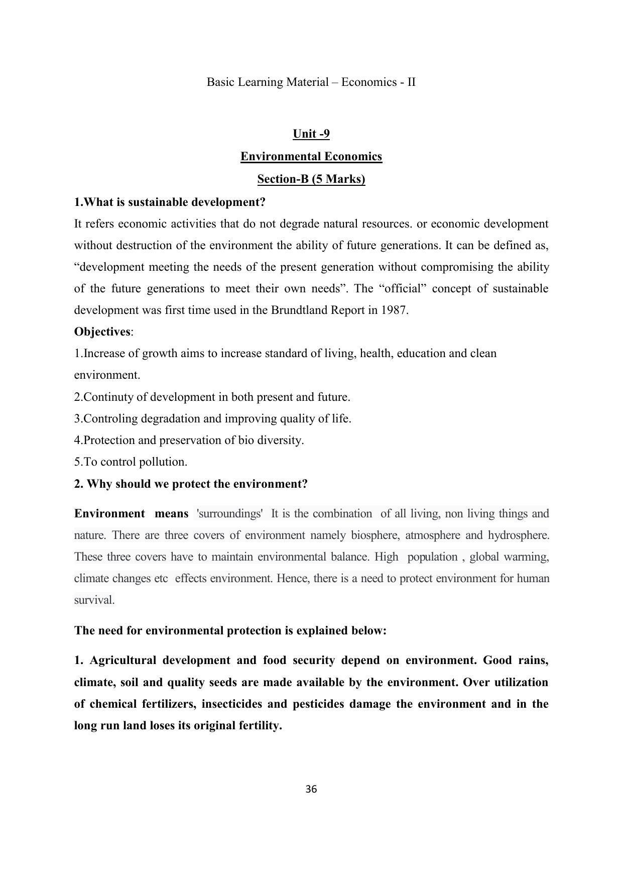 TS SCERT Inter 2nd Year Economics II yr EM Path 1 (Telugu Medium) Text Book - Page 37