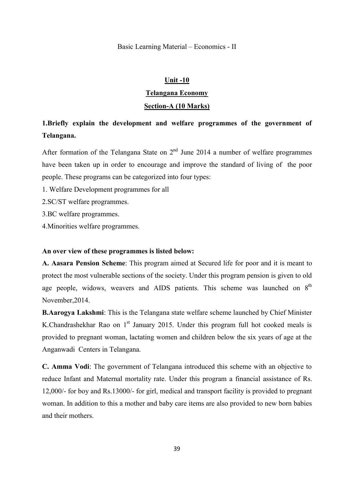 TS SCERT Inter 2nd Year Economics II yr EM Path 1 (Telugu Medium) Text Book - Page 40