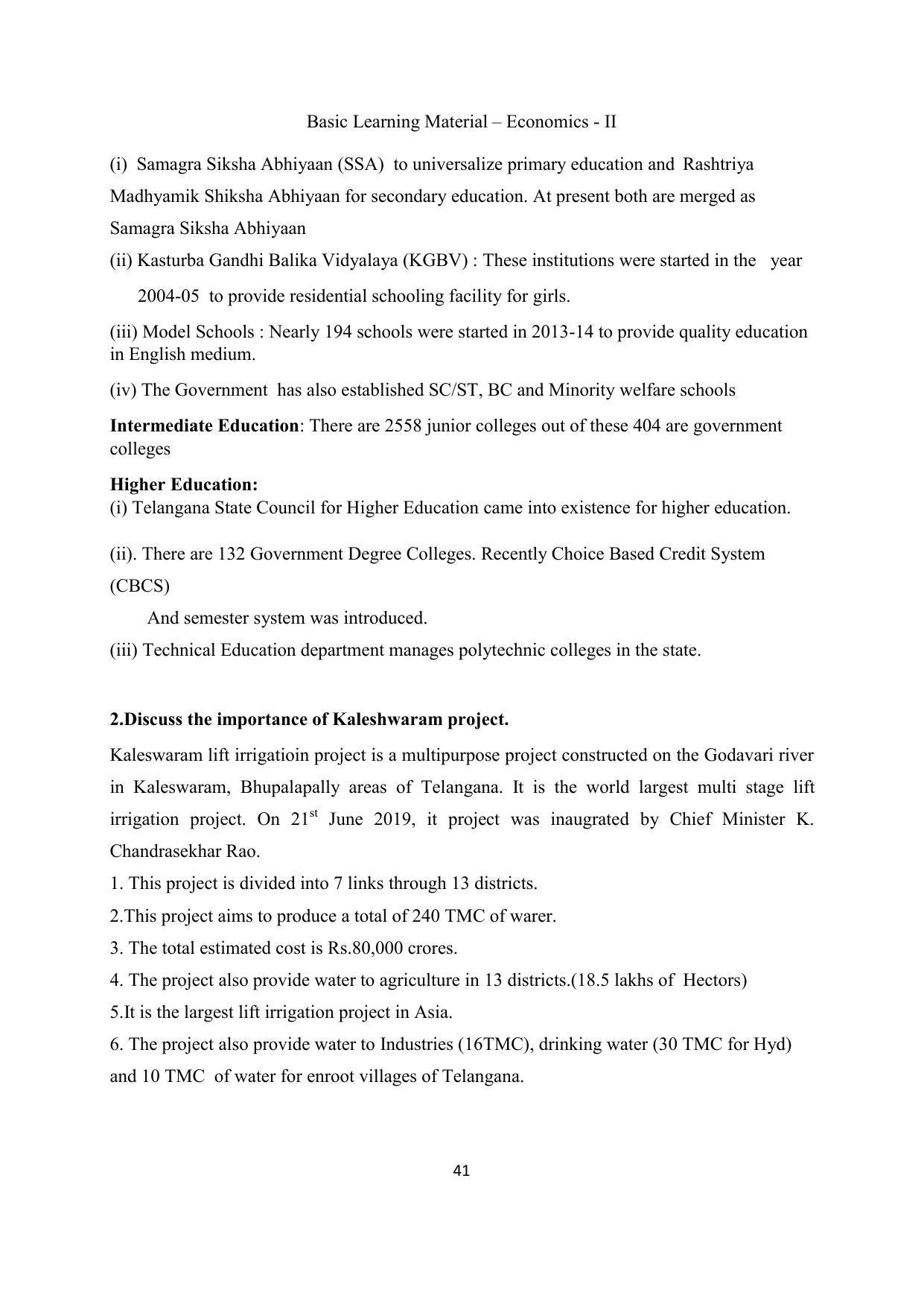 TS SCERT Inter 2nd Year Economics II yr EM Path 1 (Telugu Medium) Text Book - Page 42