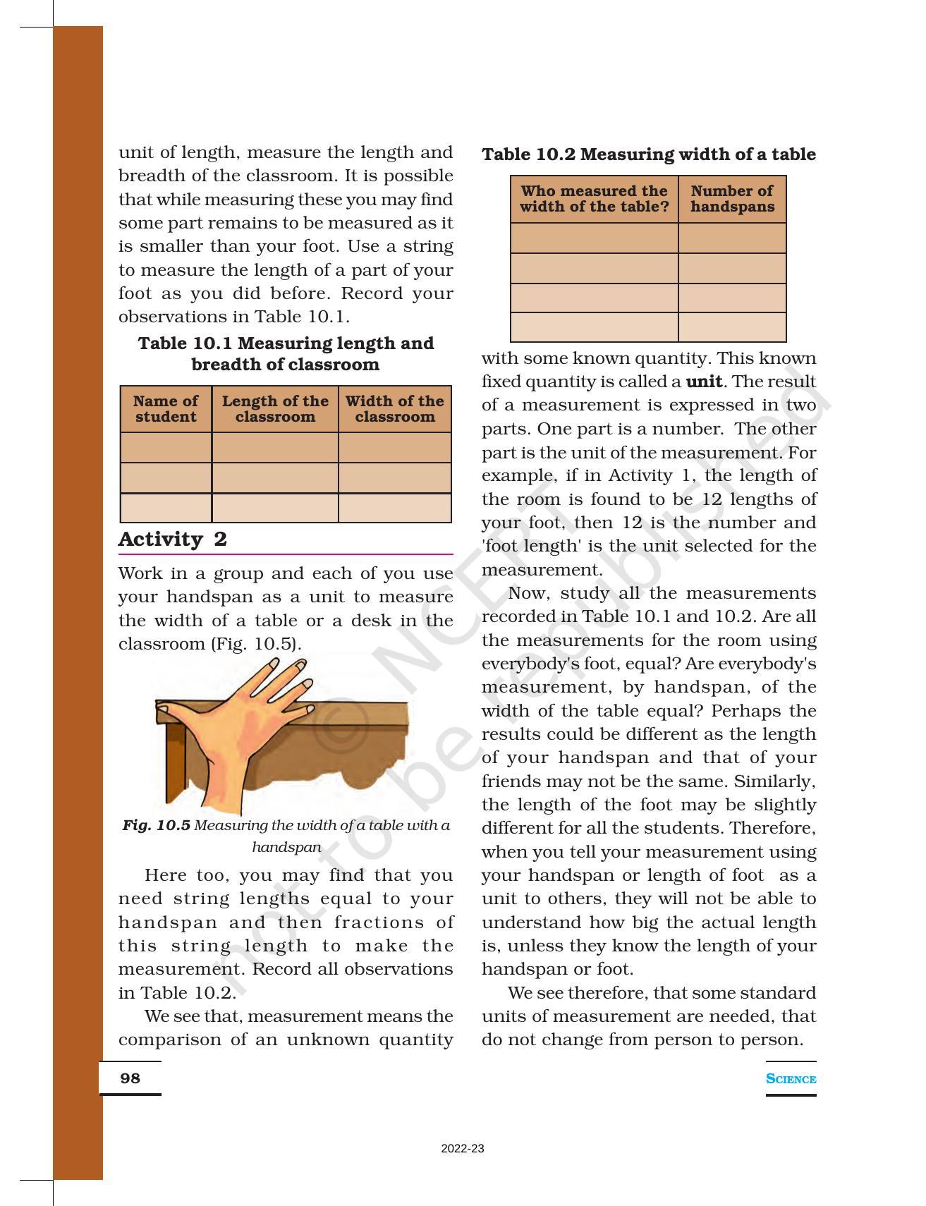 NCERT Book for Class 6 Science: Chapter 10-Motion and Measurement of Distances - Page 4