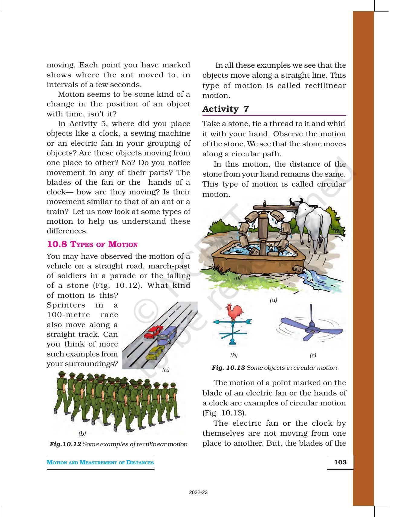 NCERT Book for Class 6 Science: Chapter 10-Motion and Measurement of Distances - Page 9
