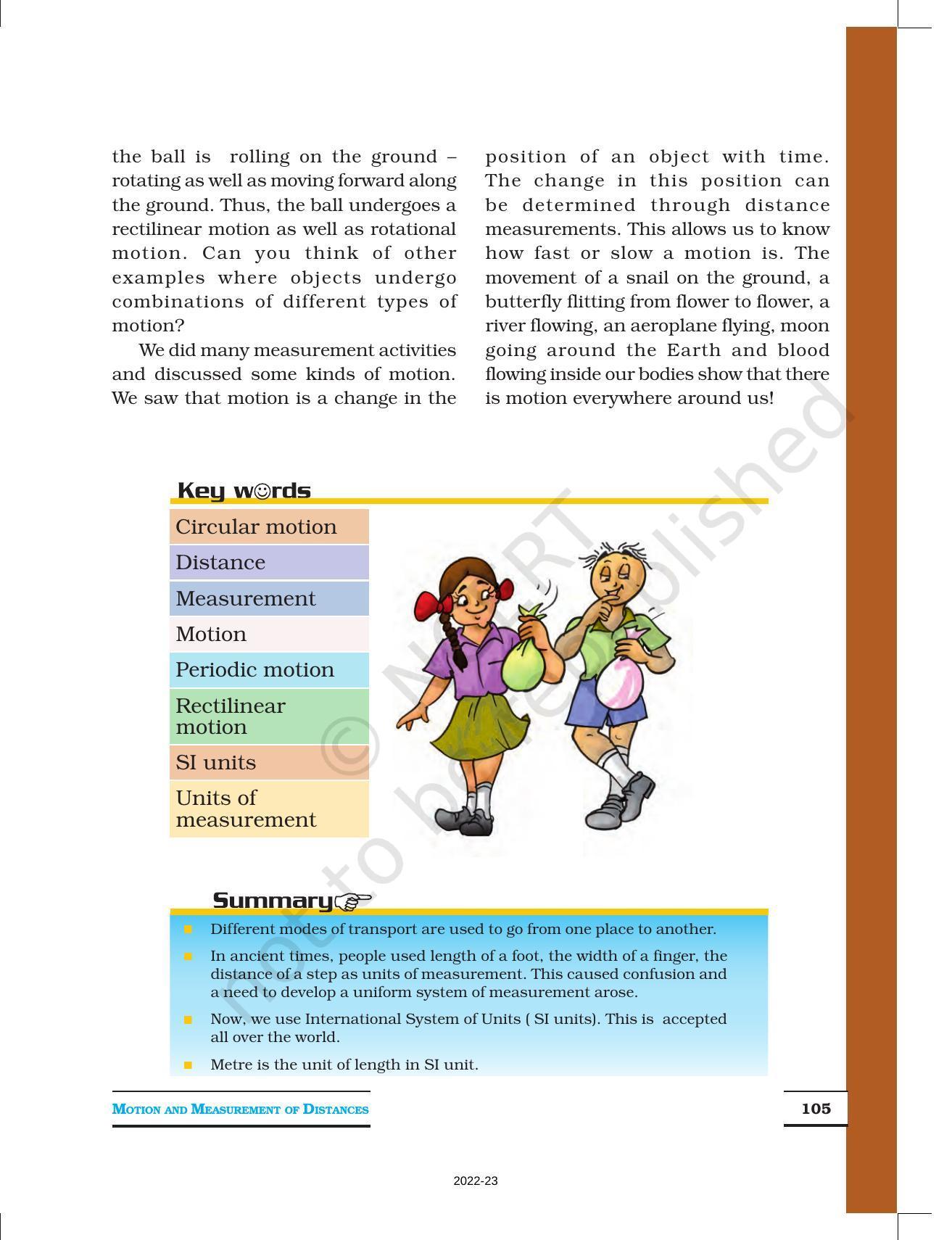 NCERT Book for Class 6 Science: Chapter 10-Motion and Measurement of Distances - Page 11