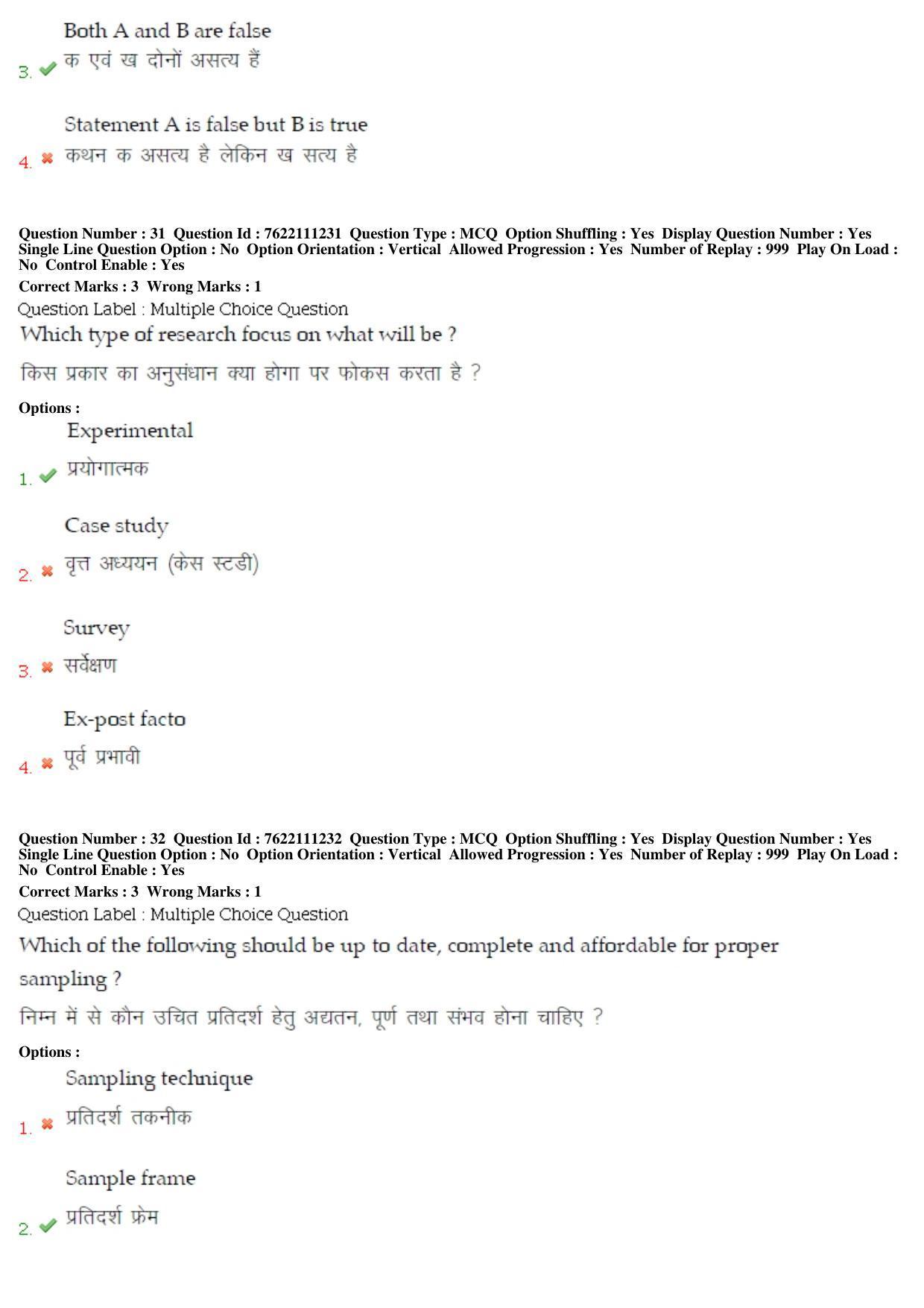 BHU RET Community Medicine 2019 Question Paper  - Page 17