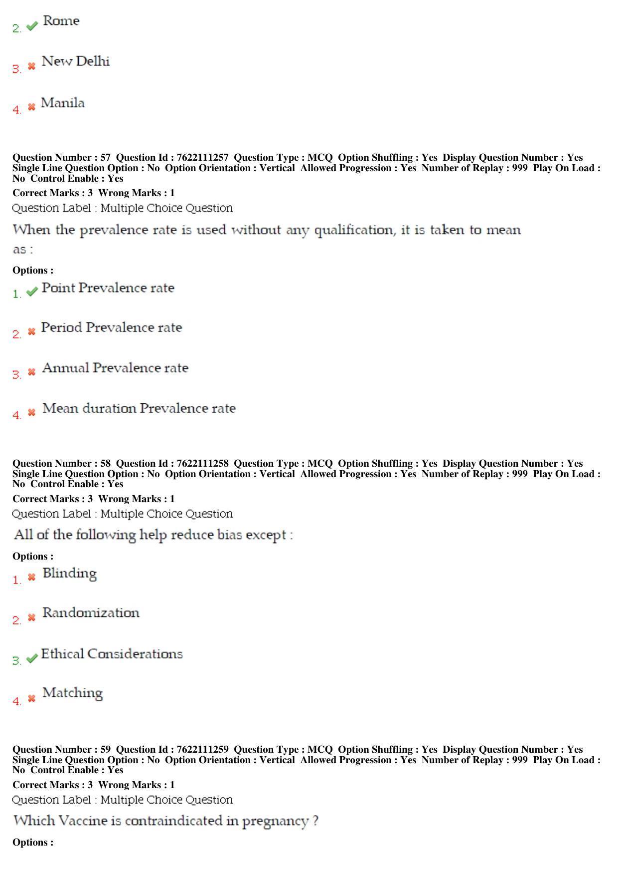 BHU RET Community Medicine 2019 Question Paper  - Page 28