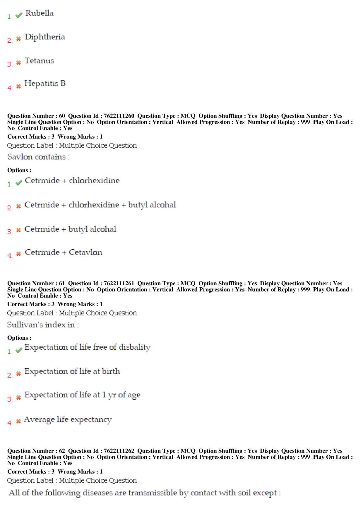 BHU RET Community Medicine 2019 Question Paper  - Page 29
