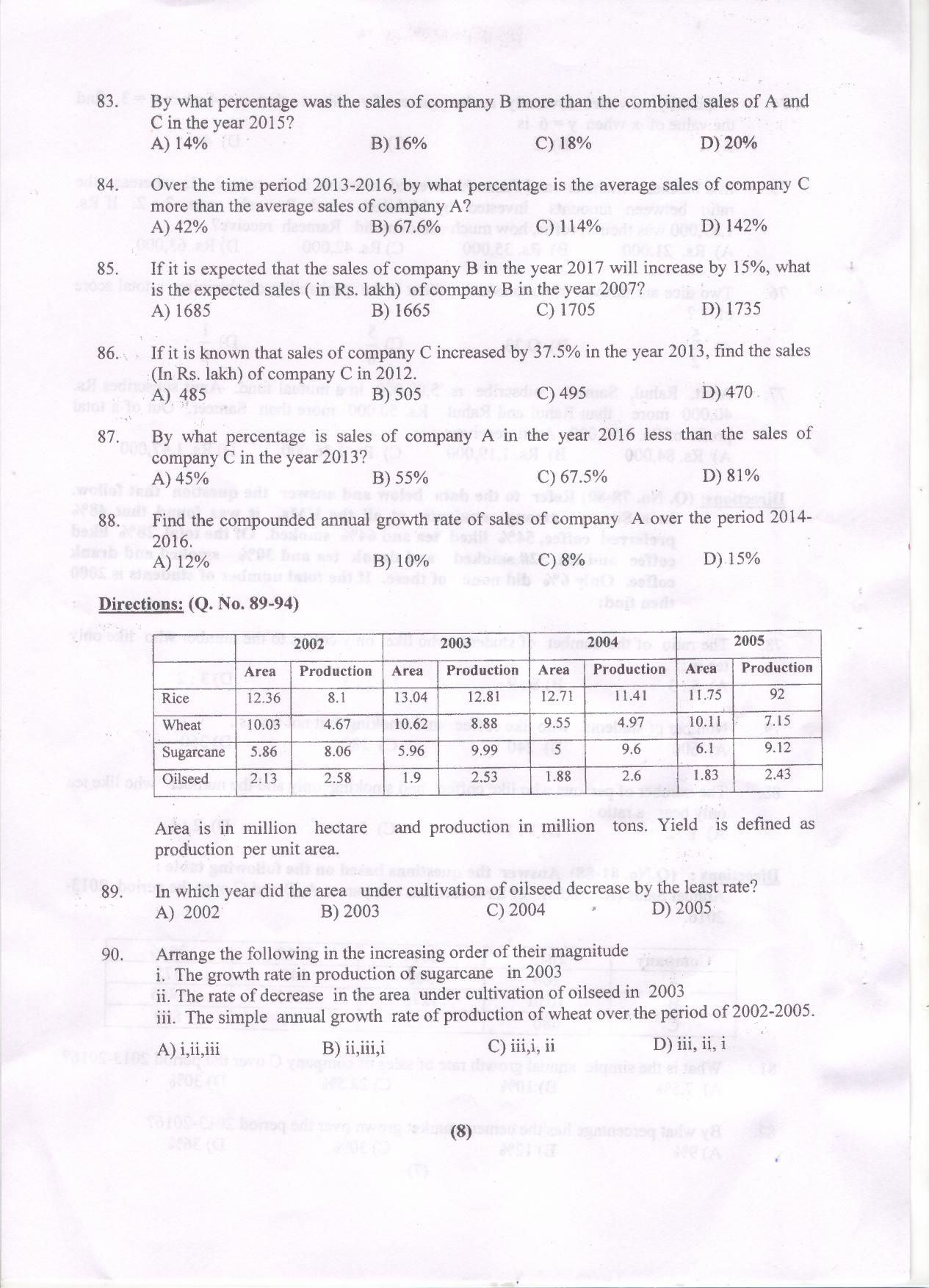 PU MET 2018 Question Booklet with Key - Page 9