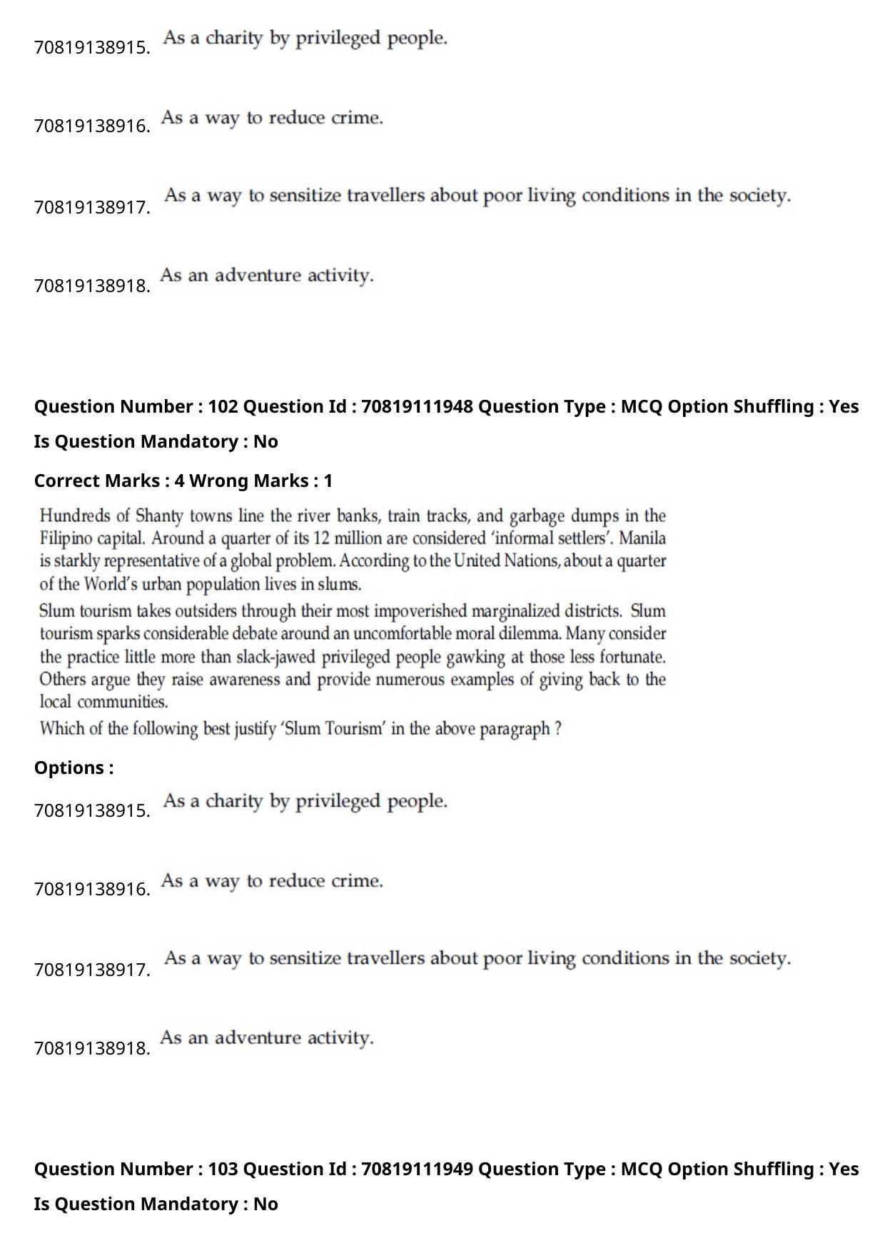 JEE Mains 2021: B Planning Bengali (Shift 2) 23-02-2021 Question Paper - Page 139