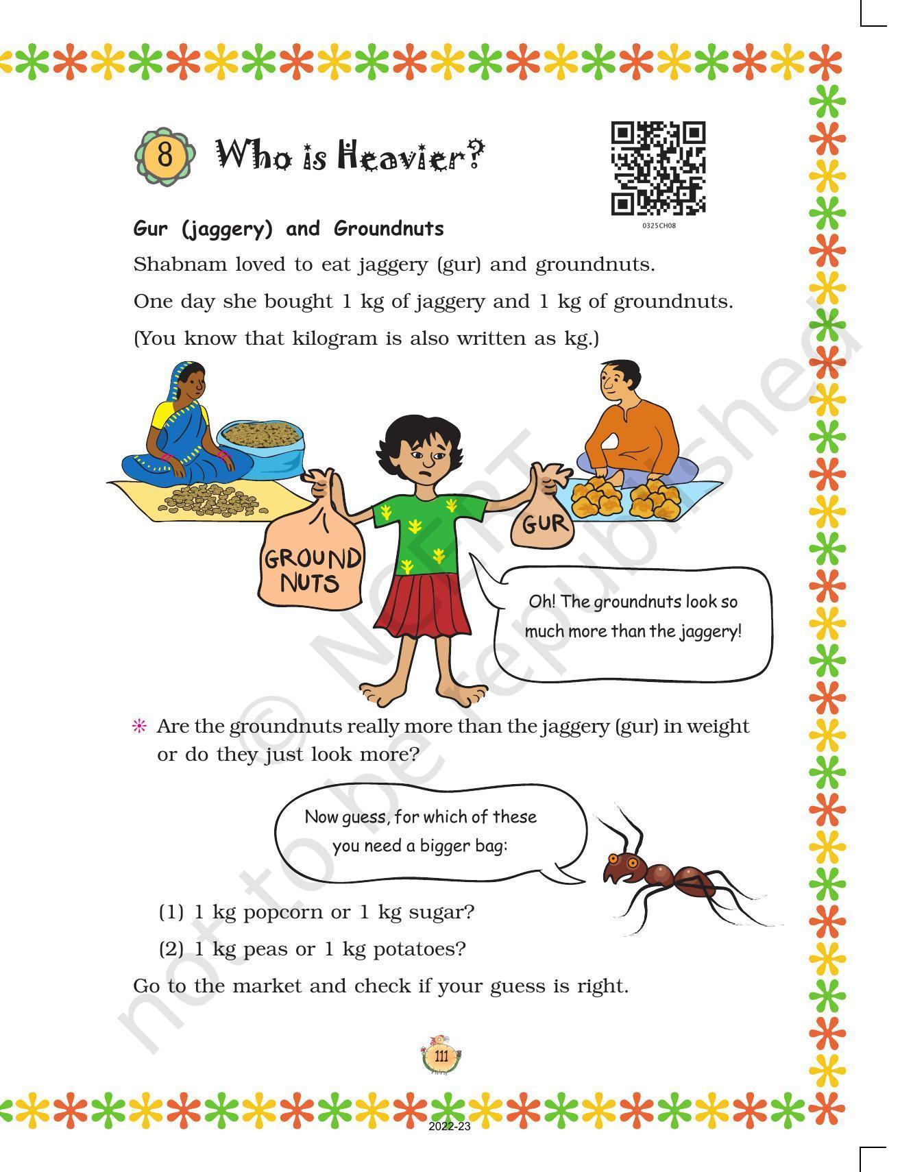 NCERT Book for Class 3 Maths Chapter 8-Who is Heavier? - Page 1