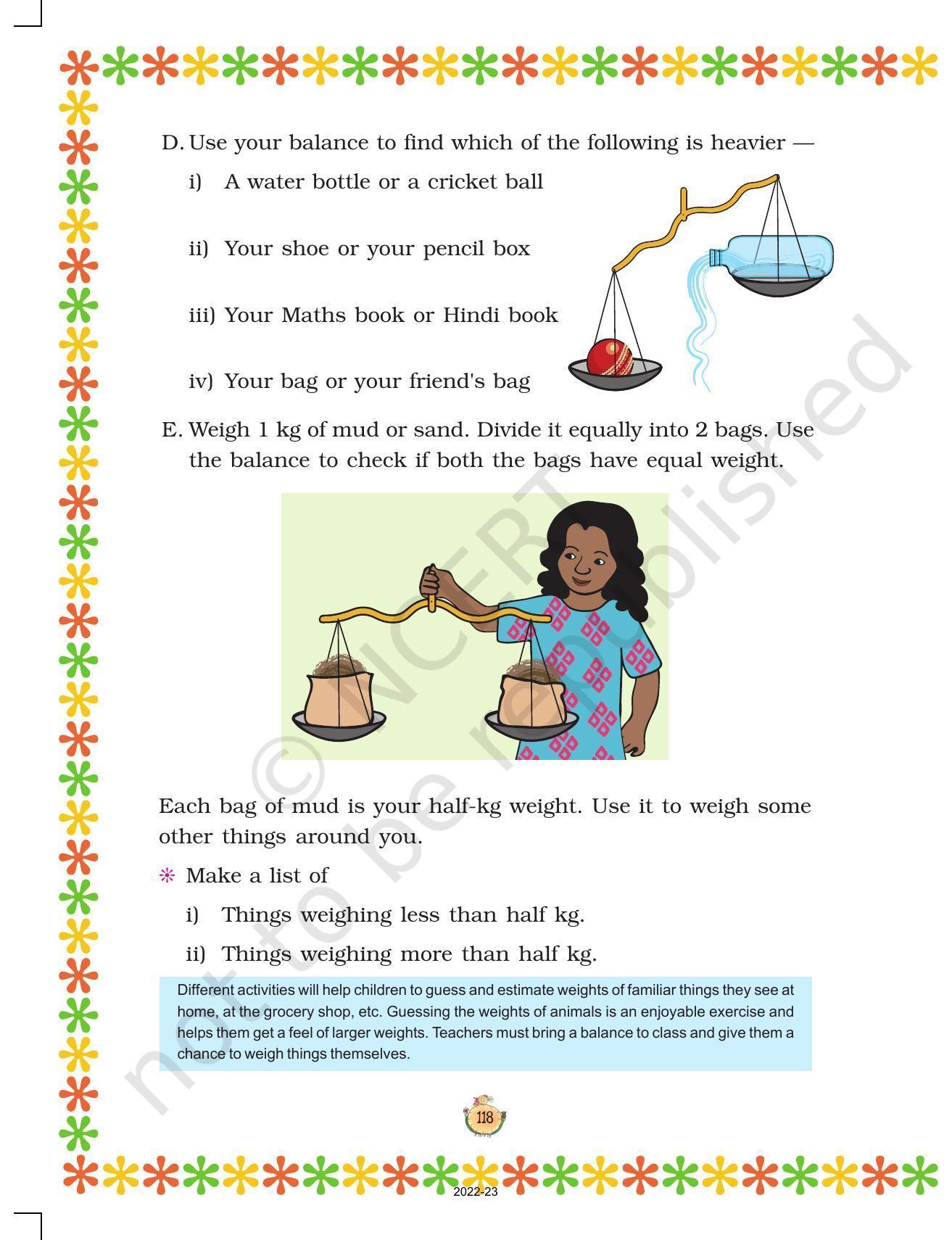 NCERT Book for Class 3 Maths Chapter 8-Who is Heavier? - Page 8