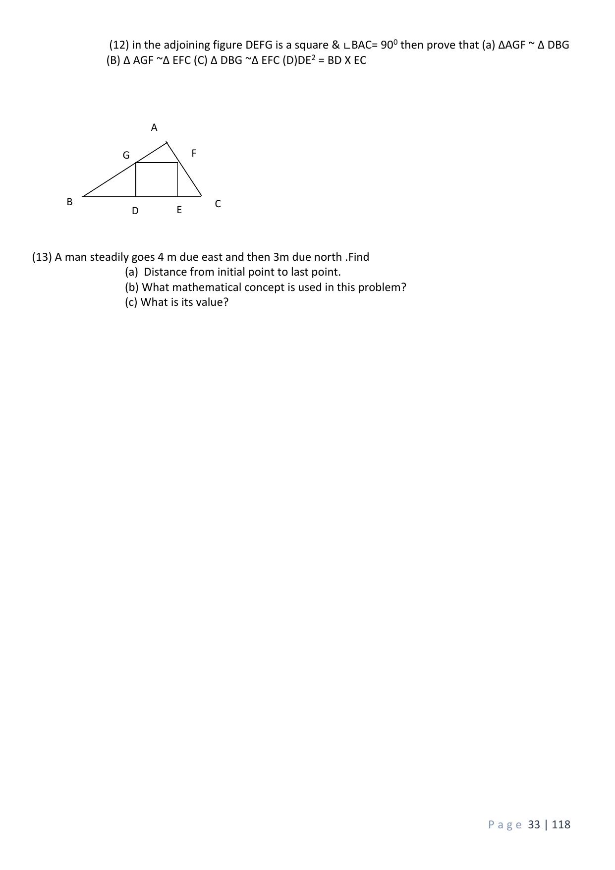 CBSE Worksheets for Class 10 Maths Triangles Assignment 5 - Page 7