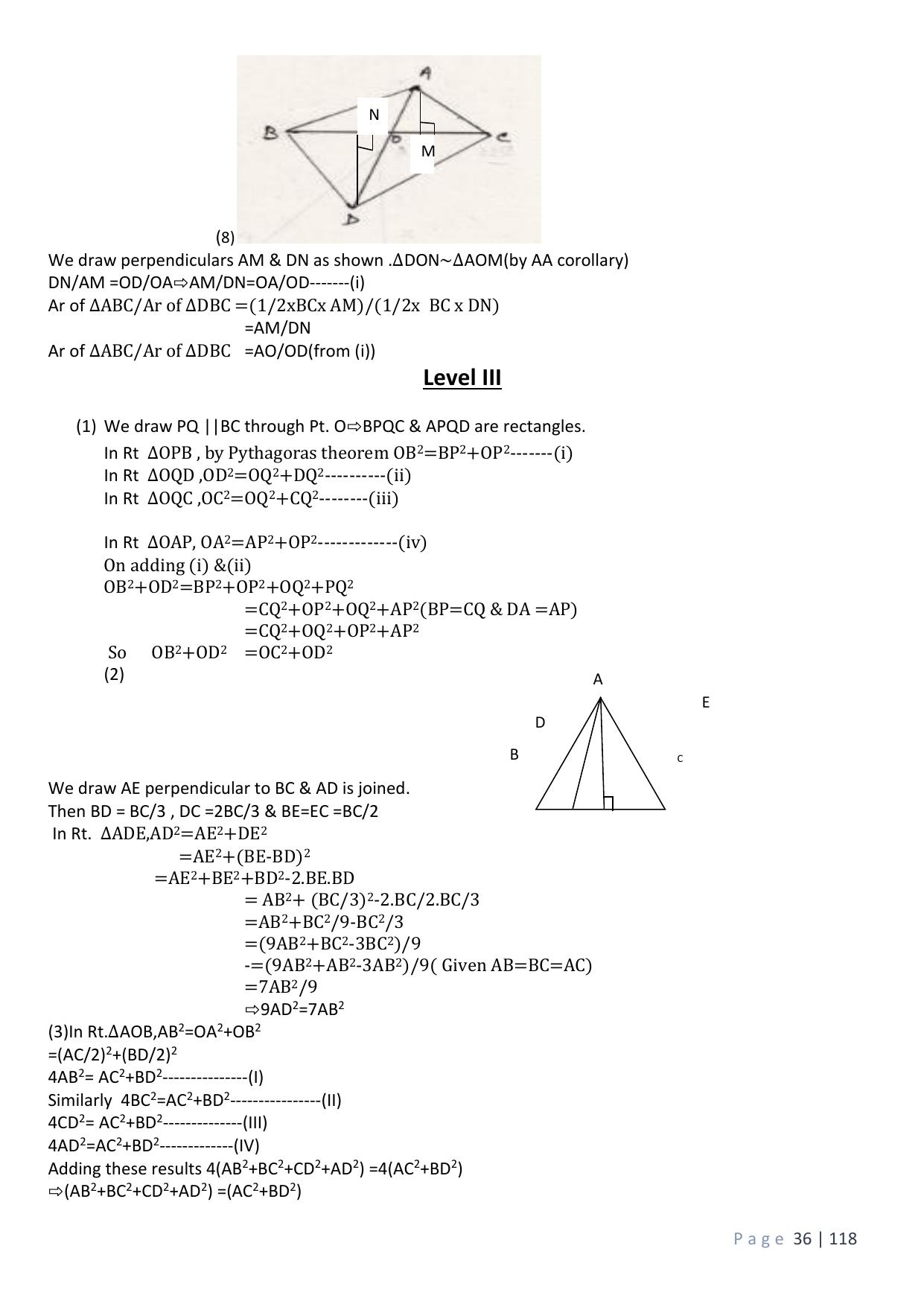 CBSE Worksheets for Class 10 Maths Triangles Assignment 5 - Page 10