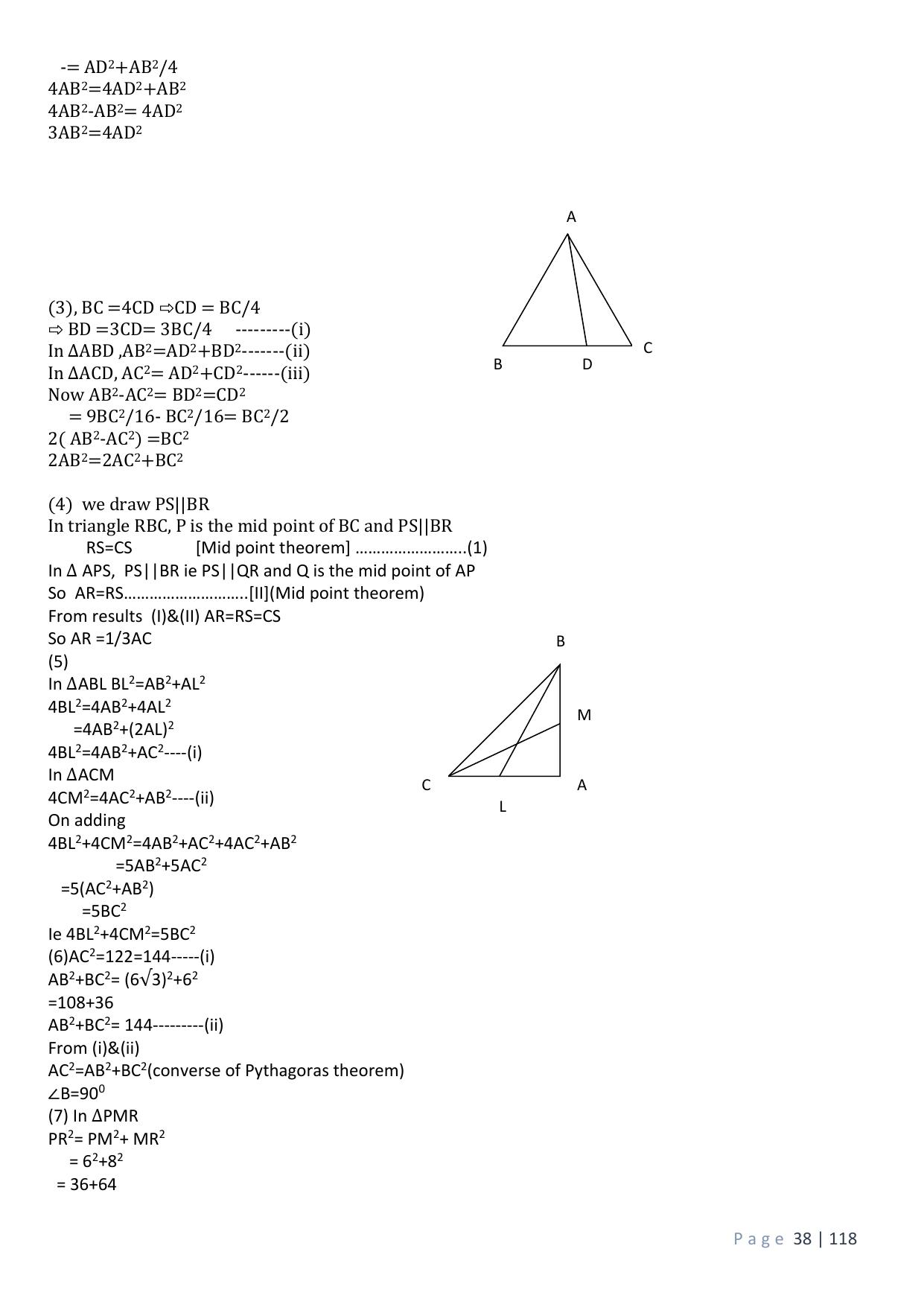 CBSE Worksheets for Class 10 Maths Triangles Assignment 5 - Page 12