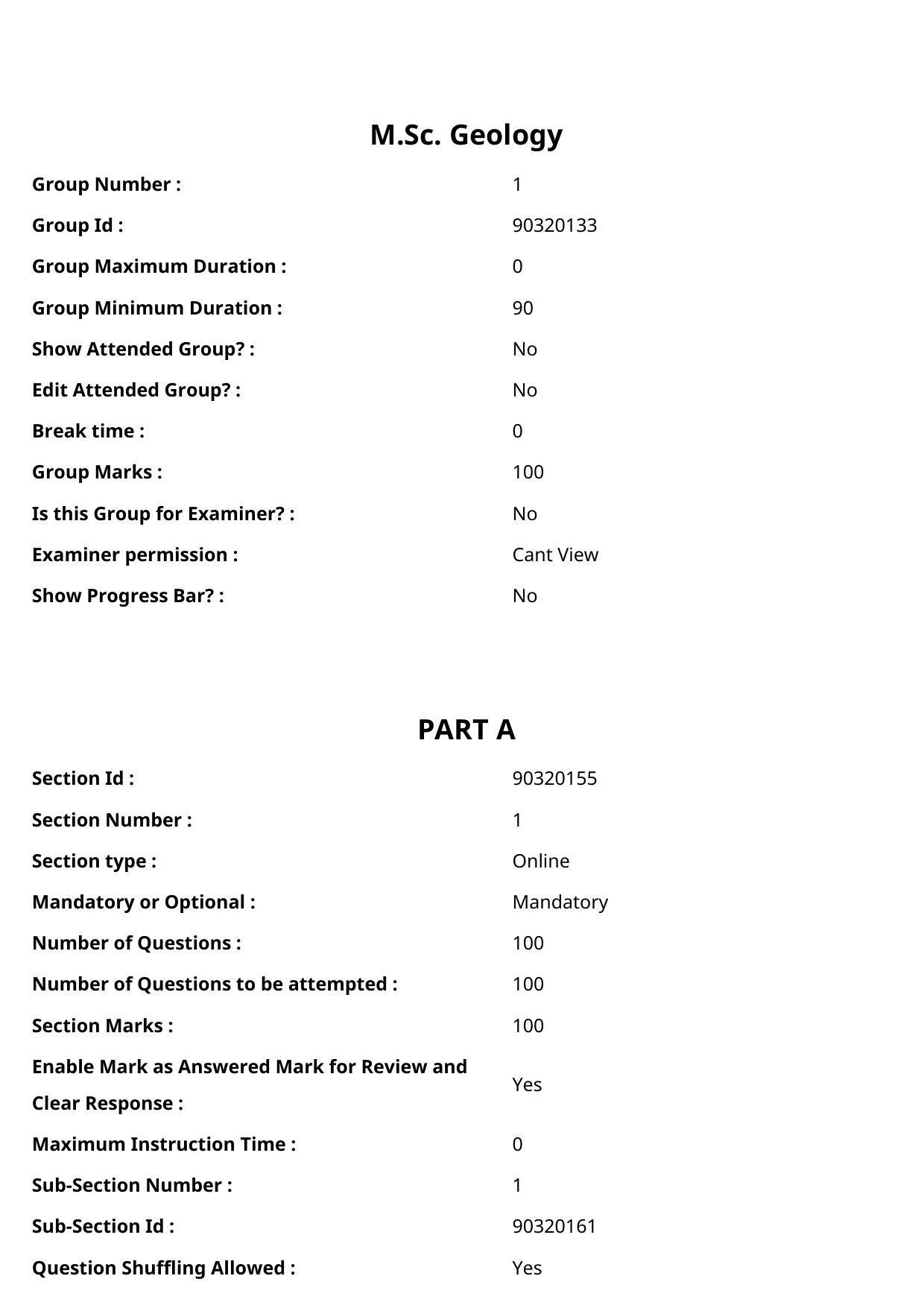 TS CPGET 2022 M.Sc Geology Question Paper with Answer Key - Page 2