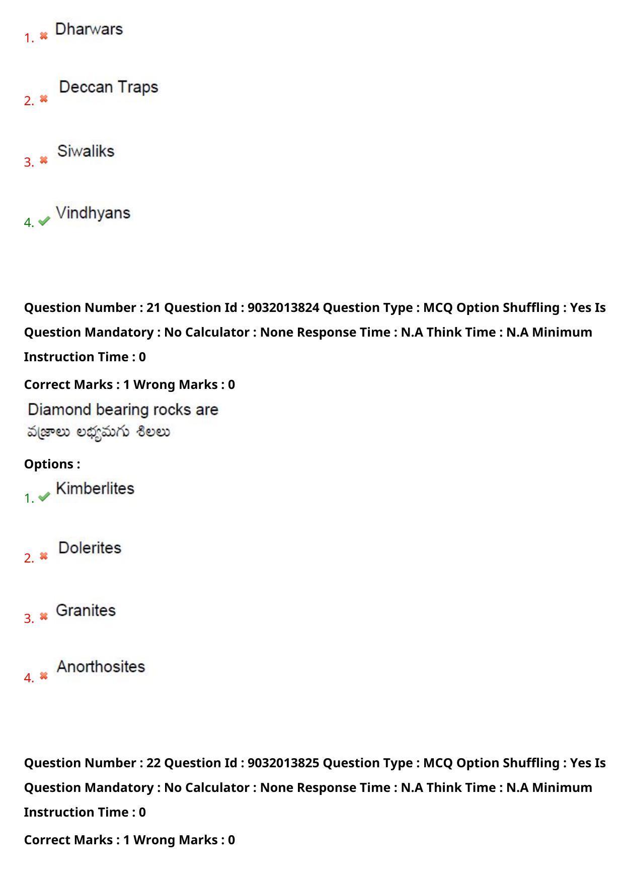 TS CPGET 2022 M.Sc Geology Question Paper with Answer Key - Page 14