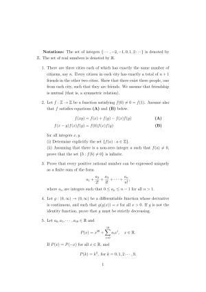 ISI Admission Test B. Math UGB 2021 Sample Paper