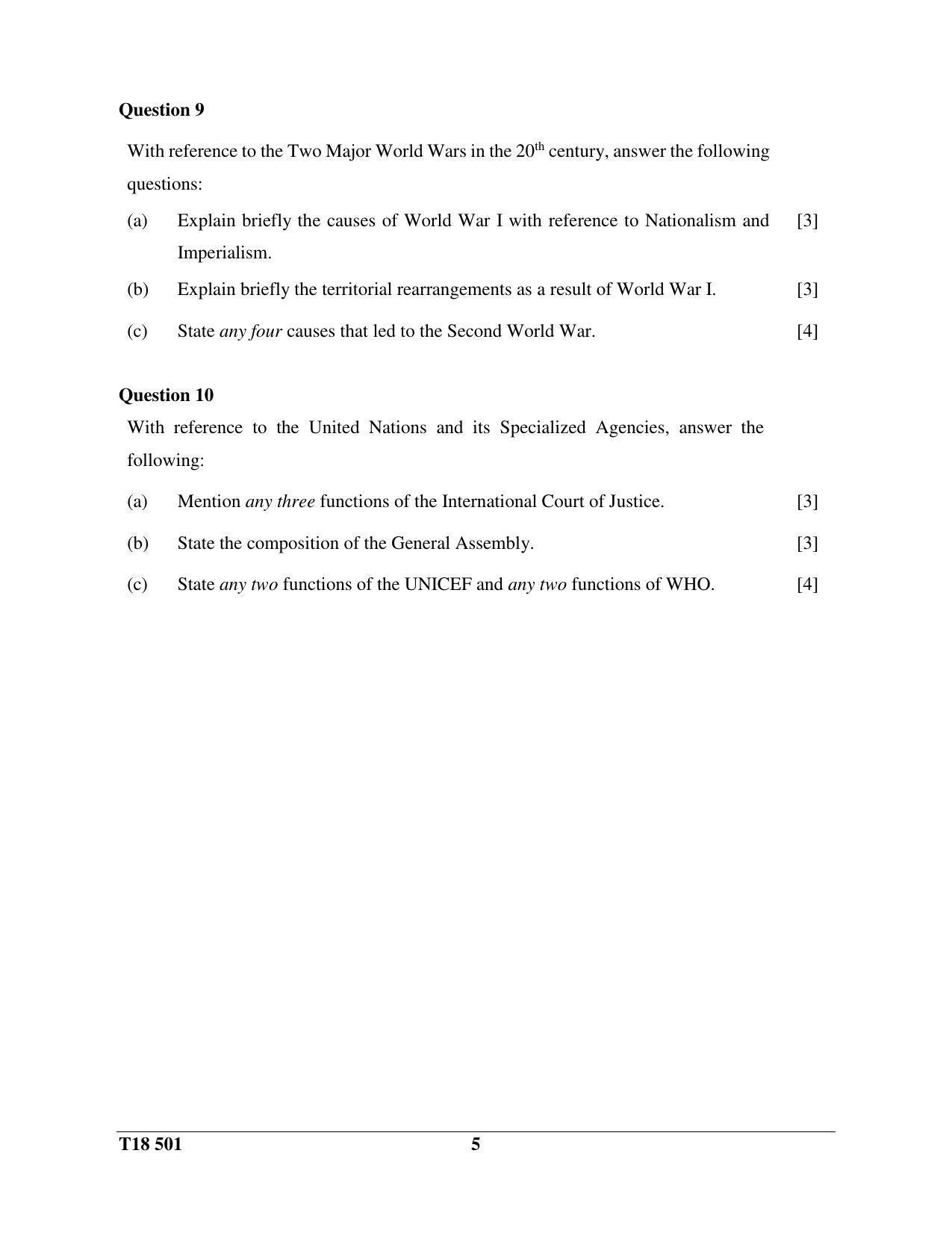 ISC Class 12 2018 H.C.G. - Paper – 1IQuestion Paper - Page 5