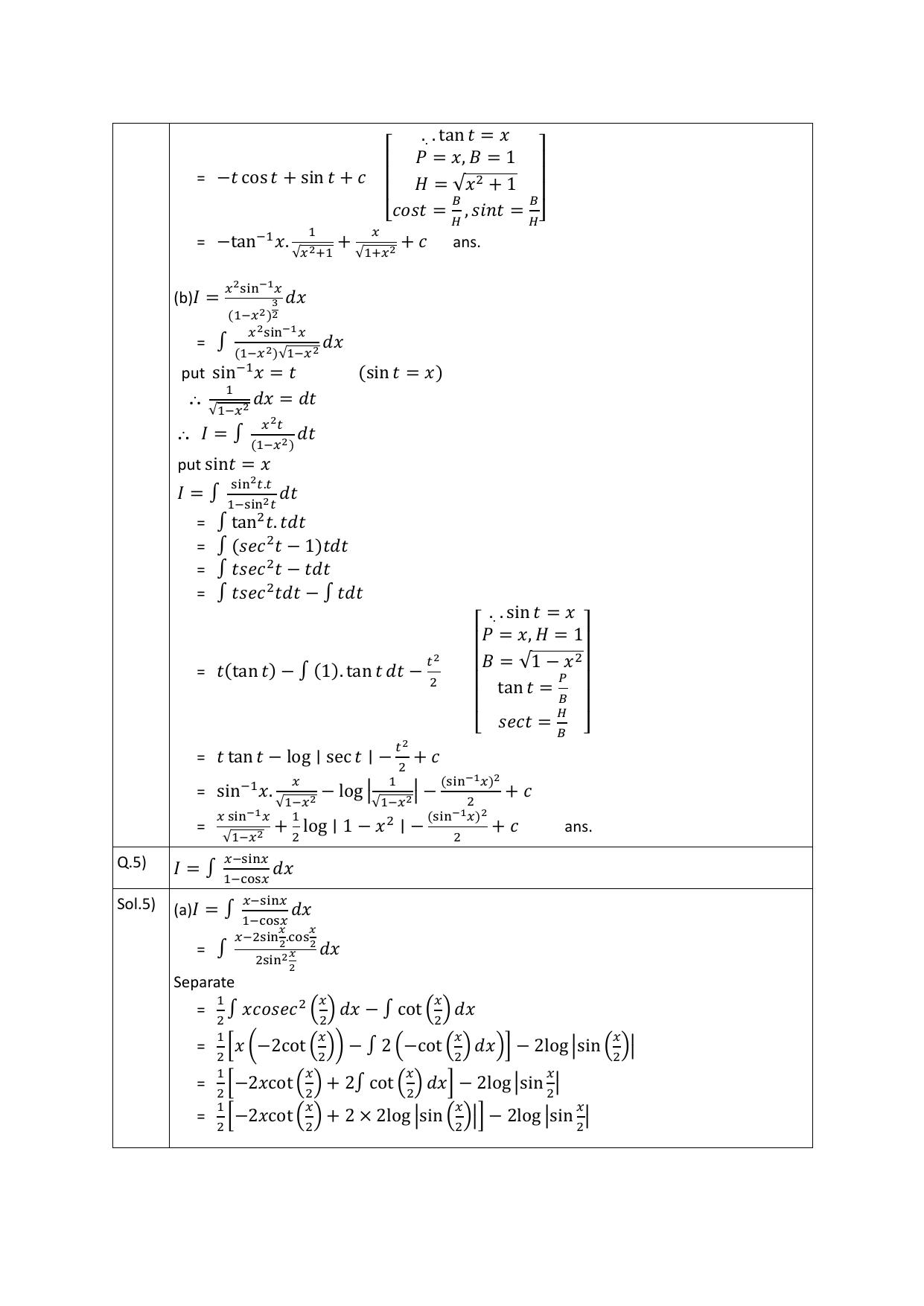 CBSE Class 12 Maths Integration Assignment 7 - Page 3