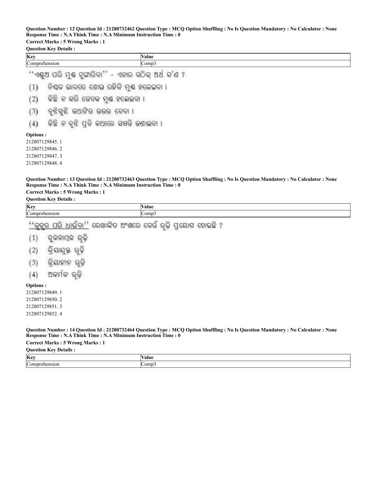 CUET 2023 English Odia Shift 3 Question Papers - Page 7