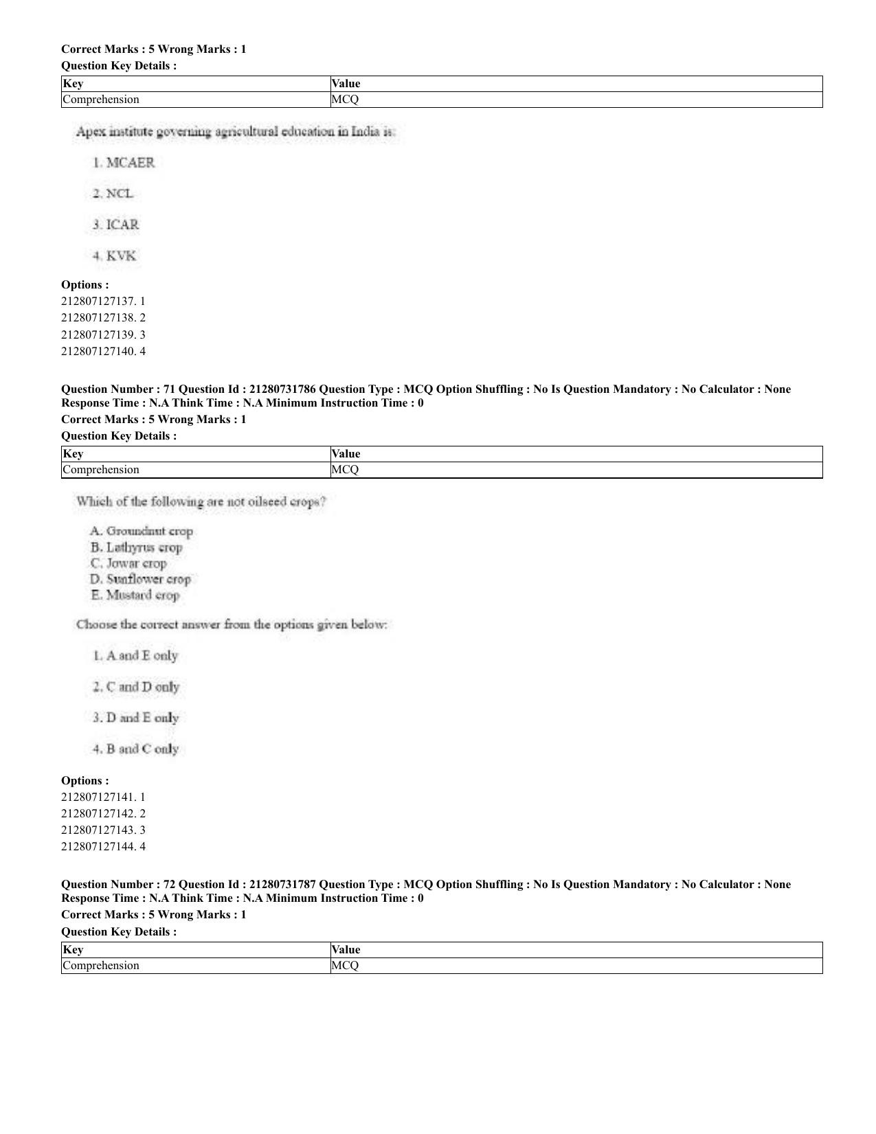 CUET 2023 English Odia Shift 3 Question Papers - Page 43