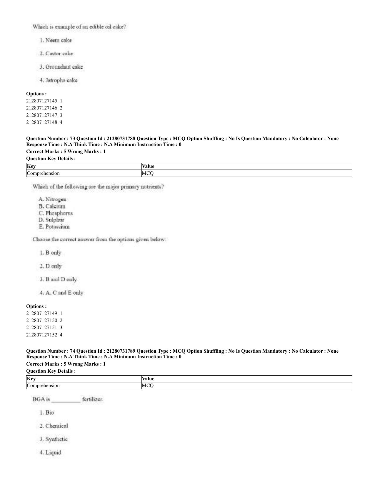 CUET 2023 English Odia Shift 3 Question Papers - Page 44