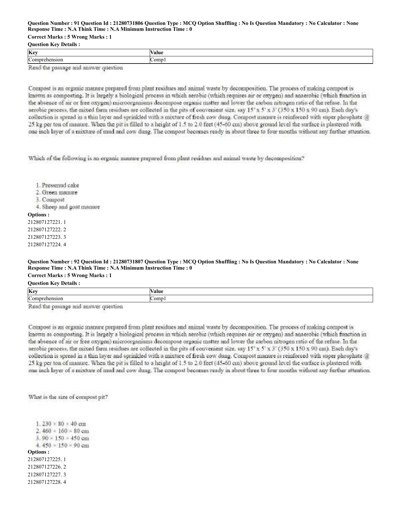 CUET 2023 English Odia Shift 3 Question Papers - Page 52