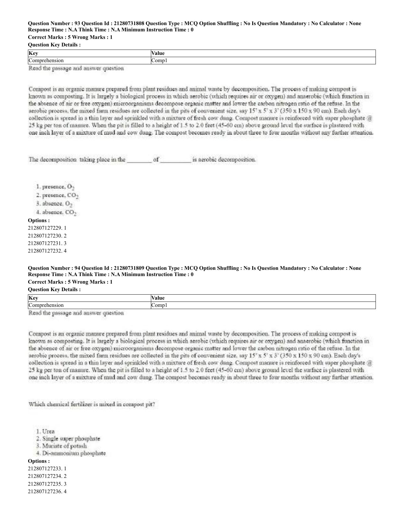 CUET 2023 English Odia Shift 3 Question Papers - Page 53