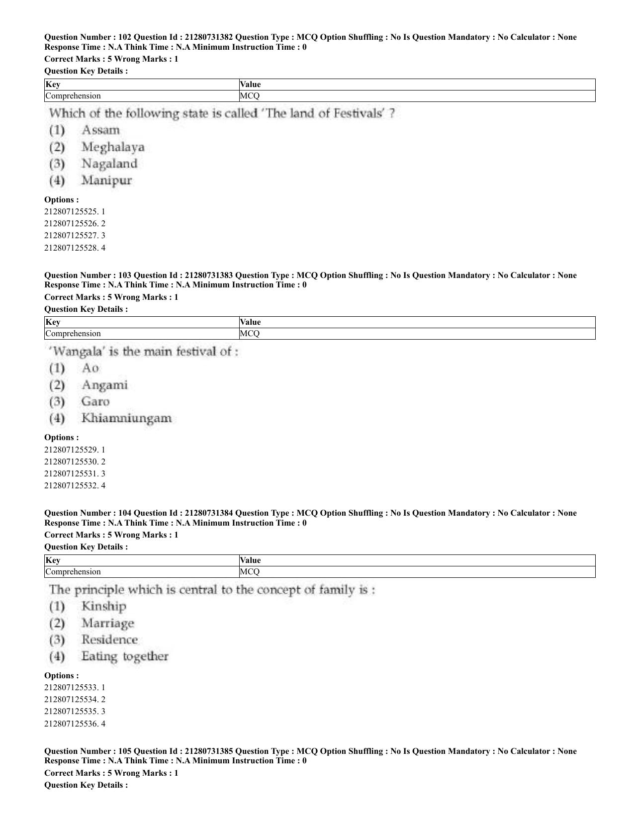 CUET 2023 English Odia Shift 3 Question Papers - Page 58