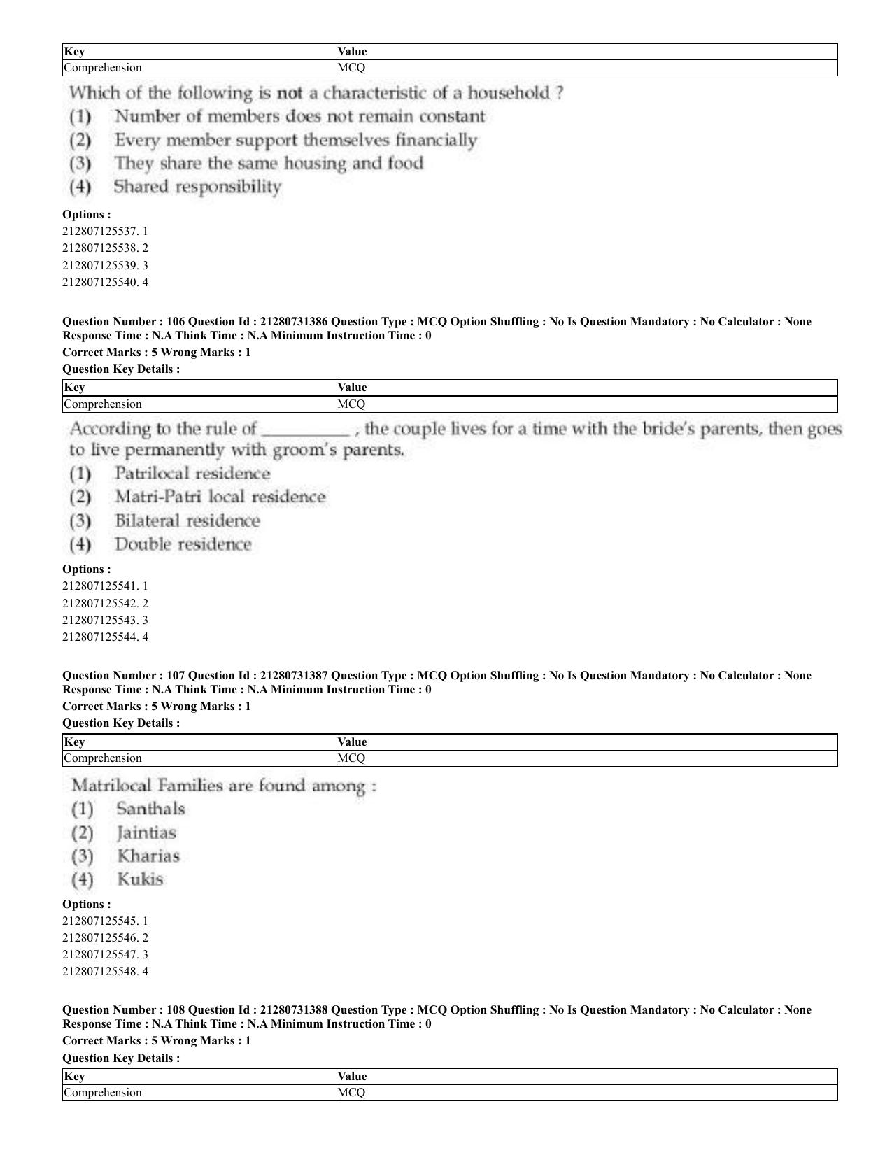 CUET 2023 English Odia Shift 3 Question Papers - Page 59