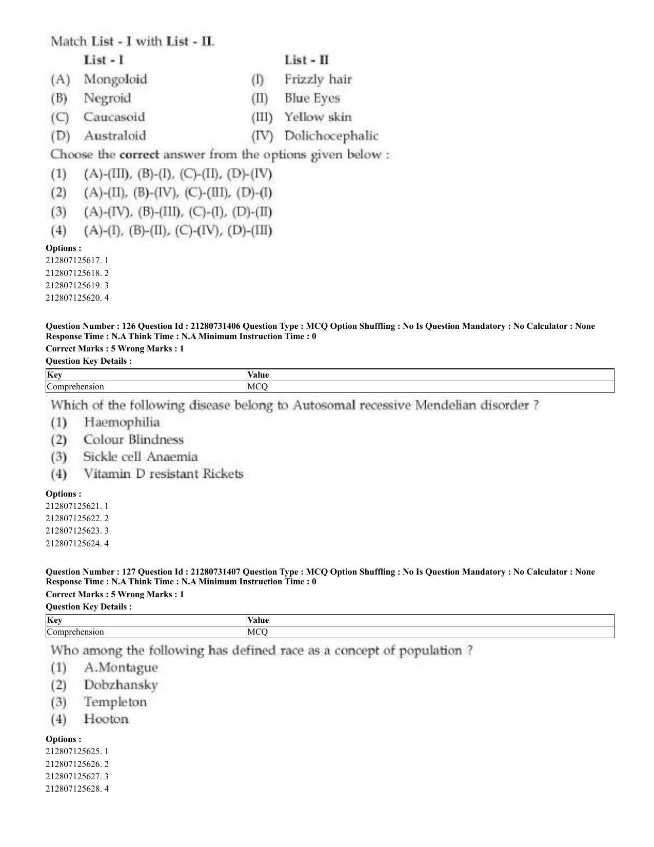 CUET 2023 English Odia Shift 3 Question Papers - Page 66