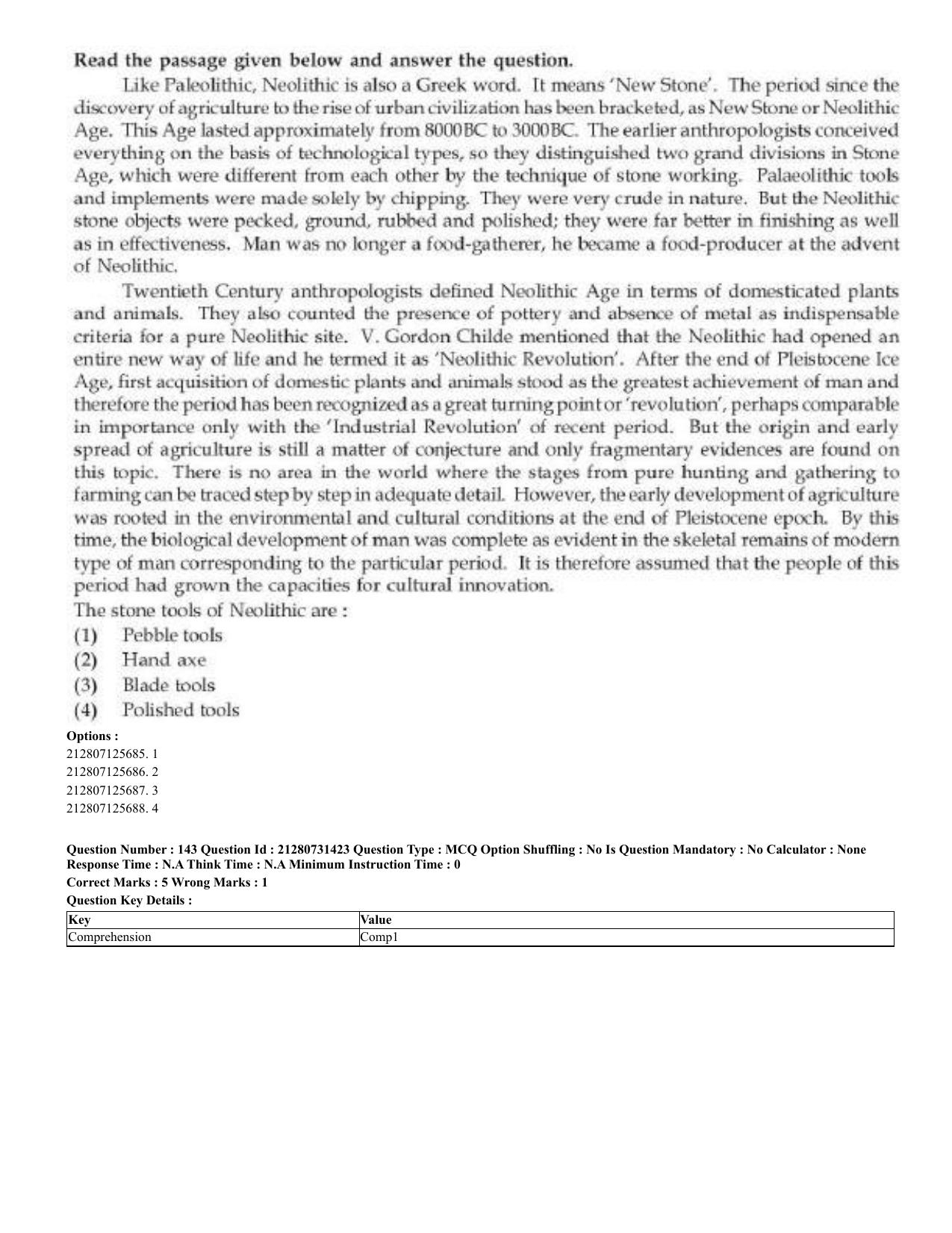 CUET 2023 English Odia Shift 3 Question Papers - Page 73