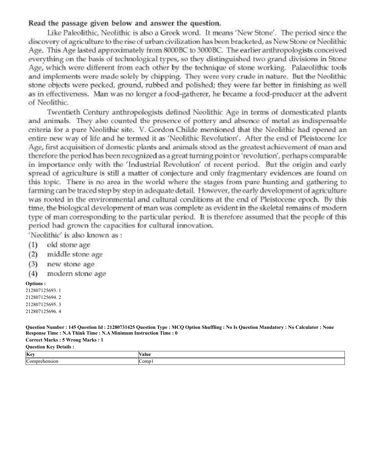 CUET 2023 English Odia Shift 3 Question Papers - Page 75