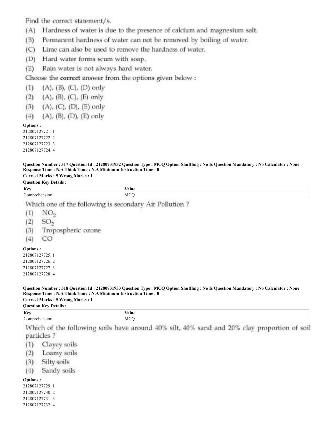 CUET 2023 English Odia Shift 3 Question Papers - Page 160