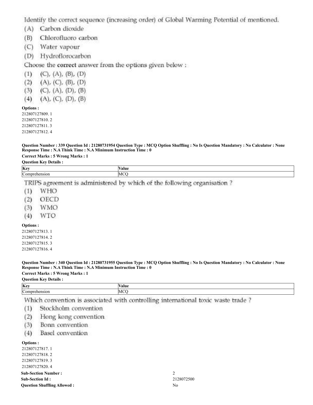 CUET 2023 English Odia Shift 3 Question Papers - Page 169